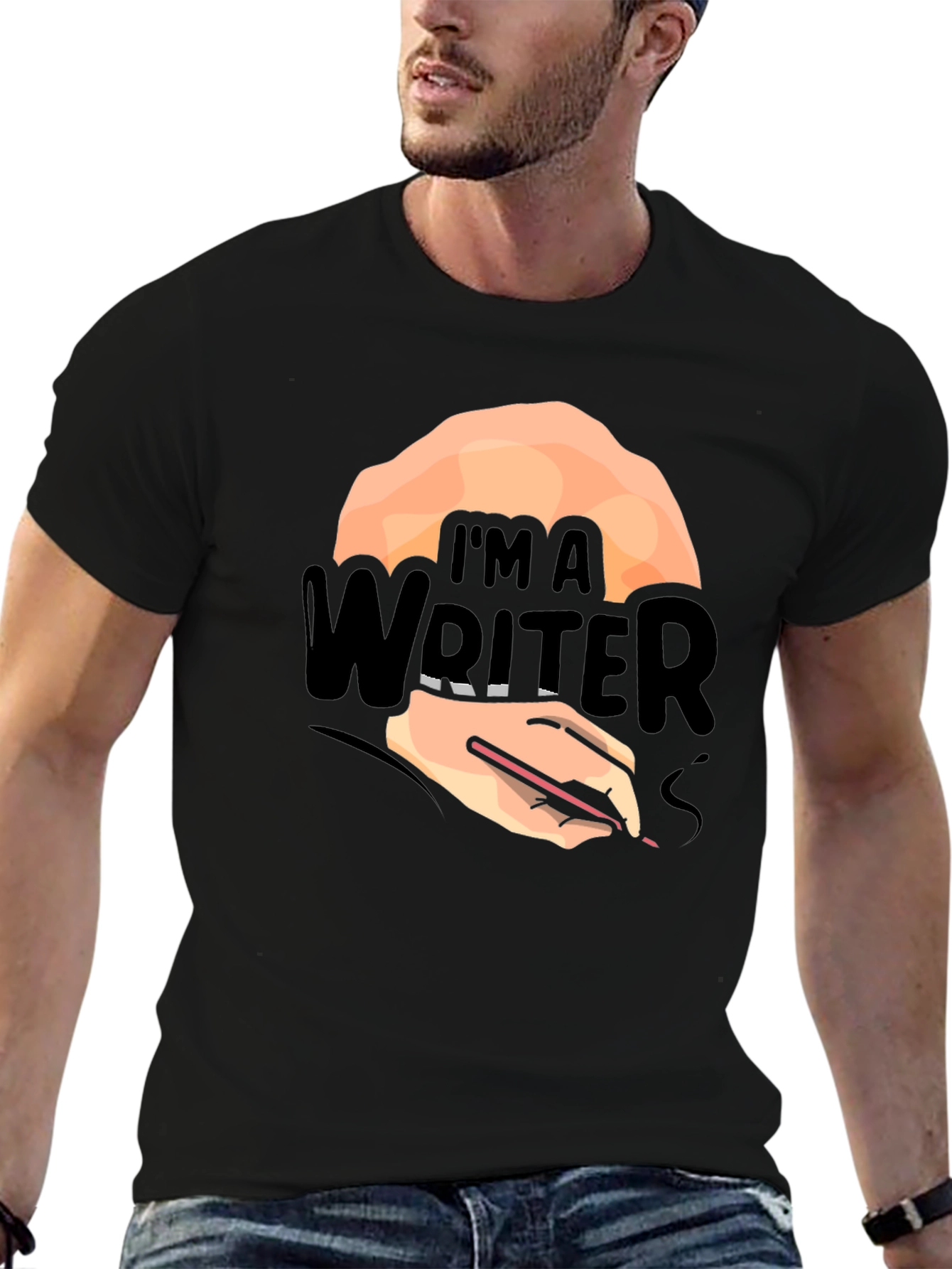 Im A Writer T-Shirt - Black Graphic Tee