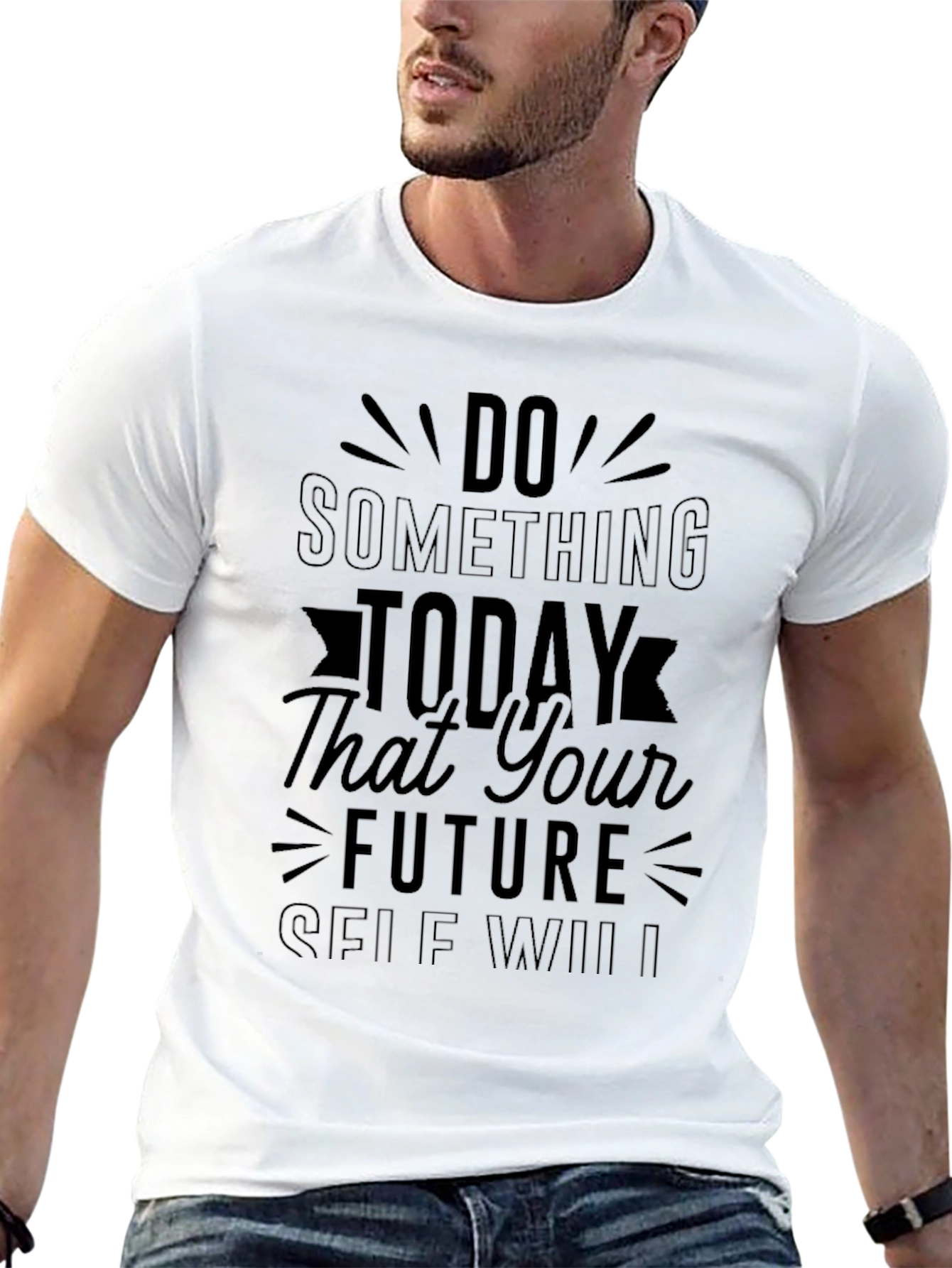 Inspirational Quote Black Graphic T-Shirt