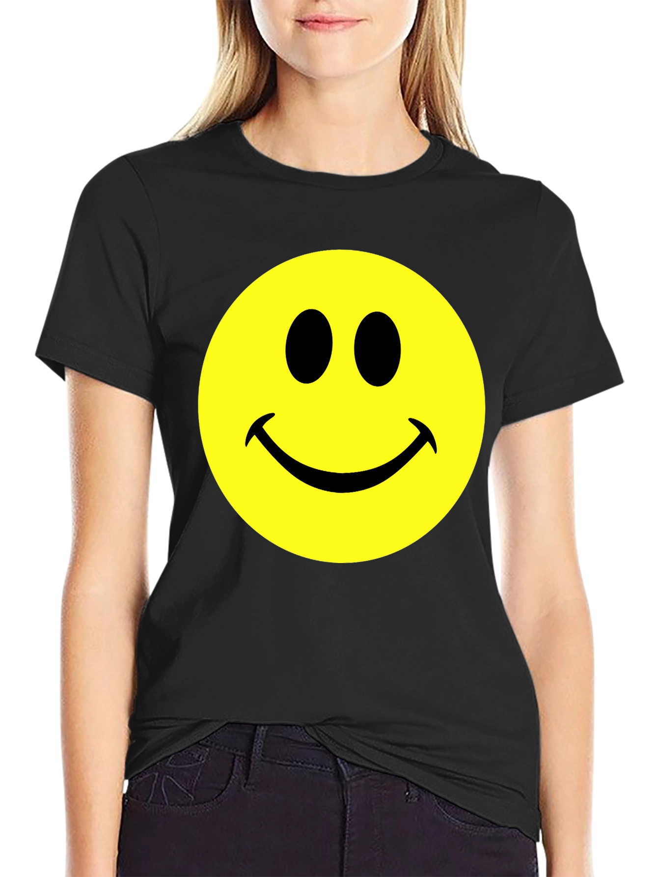 Smiley Face Graphic T-Shirt - Classic Comfort Tee