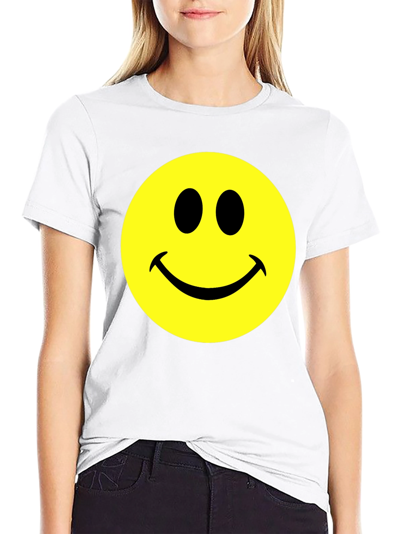 Smiley Face Graphic T-Shirt - Classic Comfort Tee
