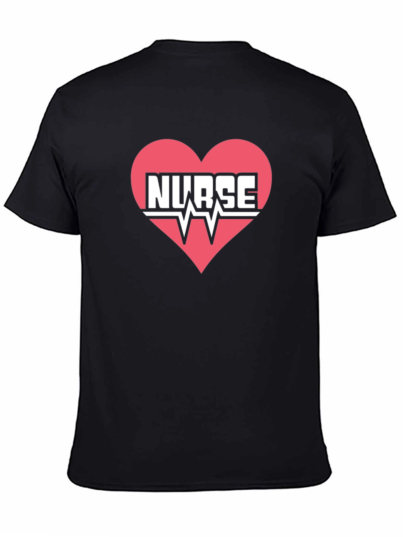 Nurse Heartbeat Graphic T-Shirt - Medical Professional Tee