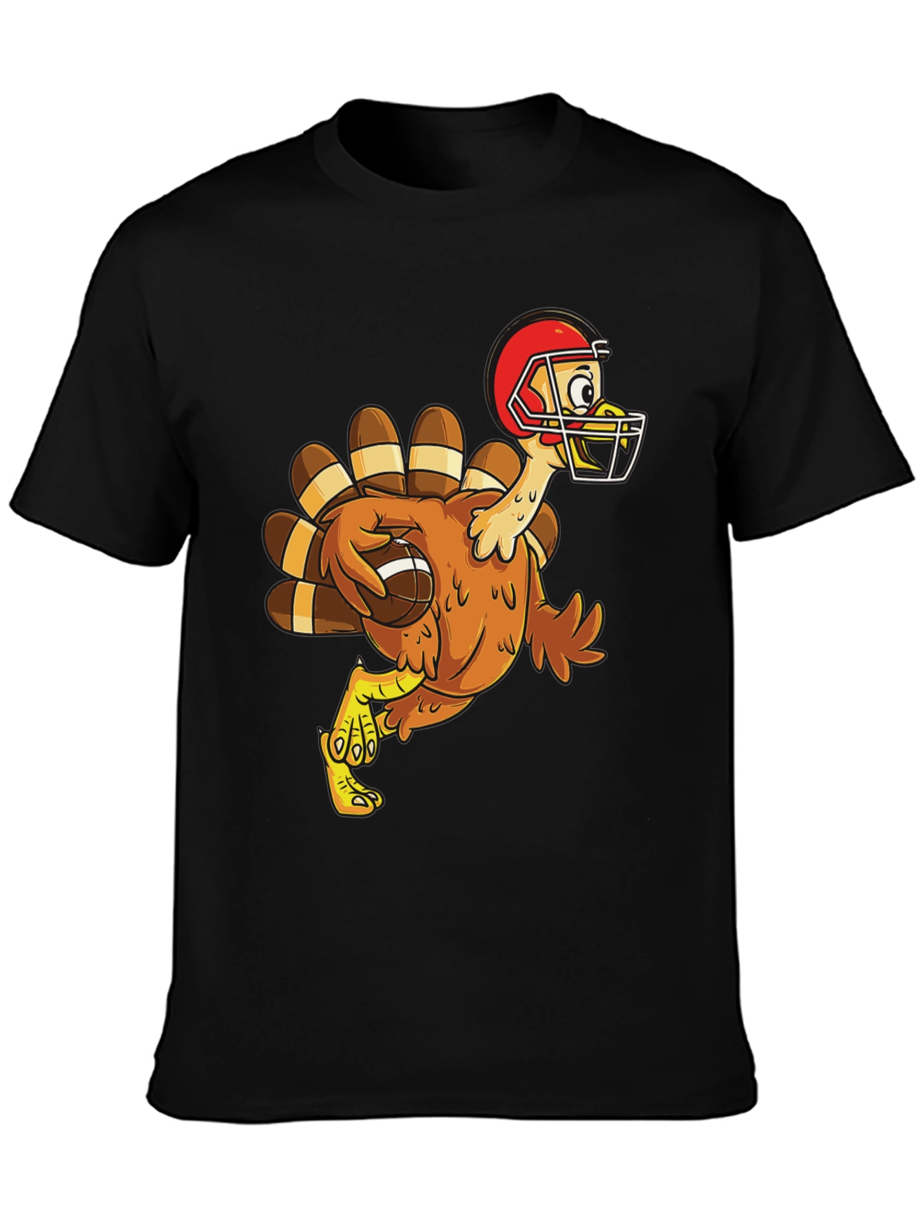 Turkey Football T-Shirt Thanksgiving Tee