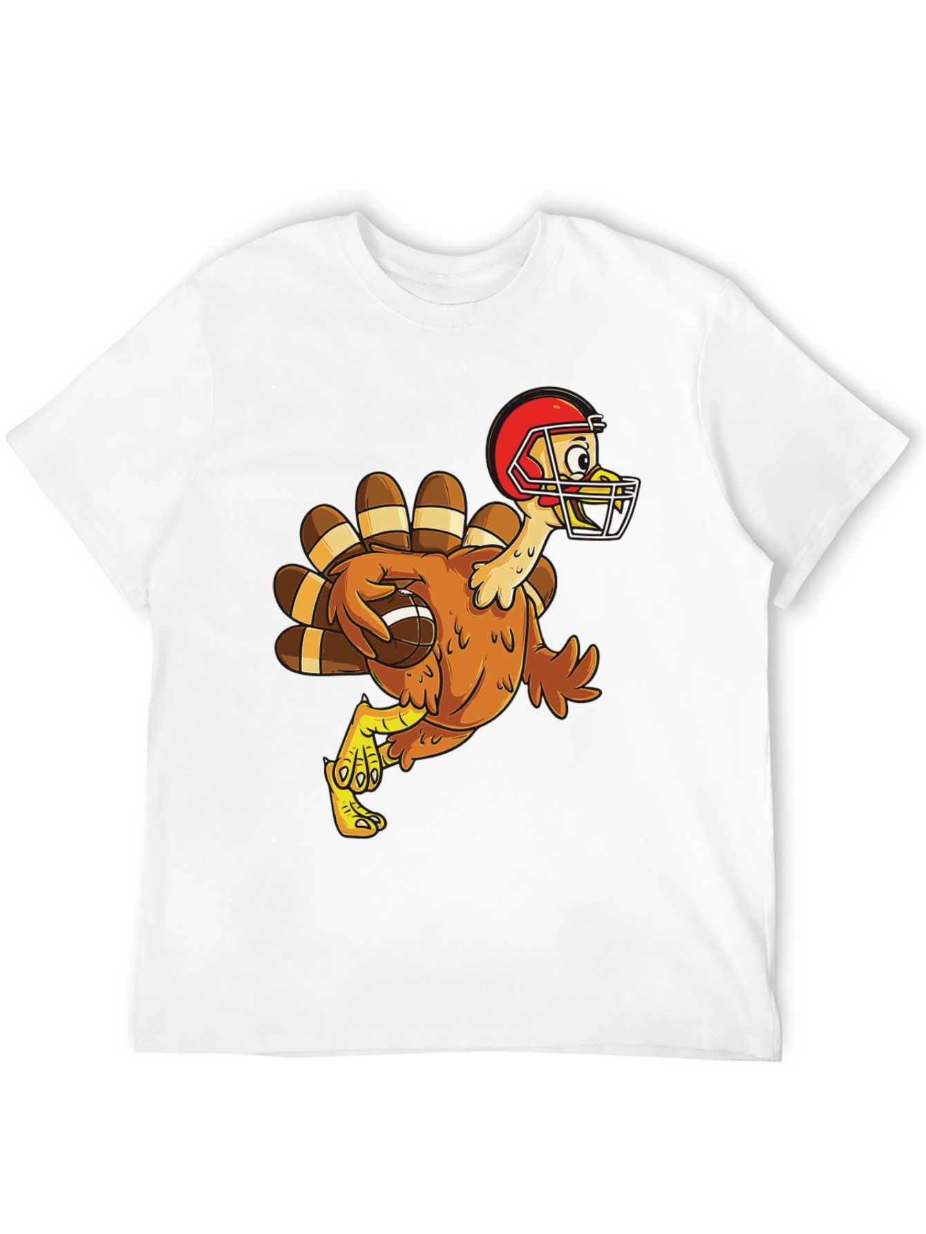 Turkey Football T-Shirt Thanksgiving Tee