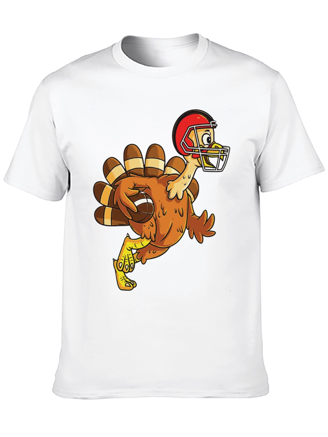 Turkey Football T-Shirt Thanksgiving Tee