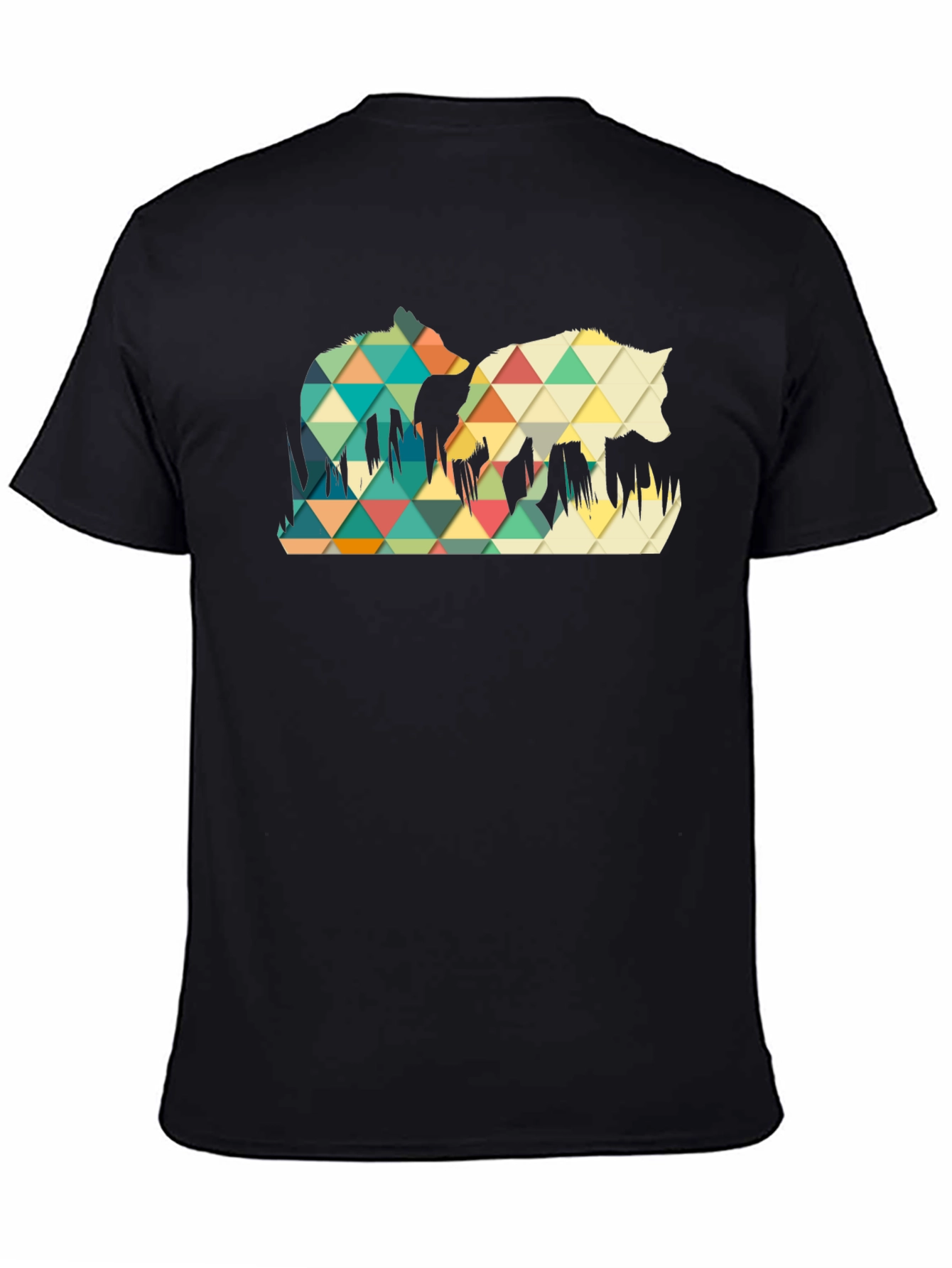 Geometric Wolf Graphic Tee