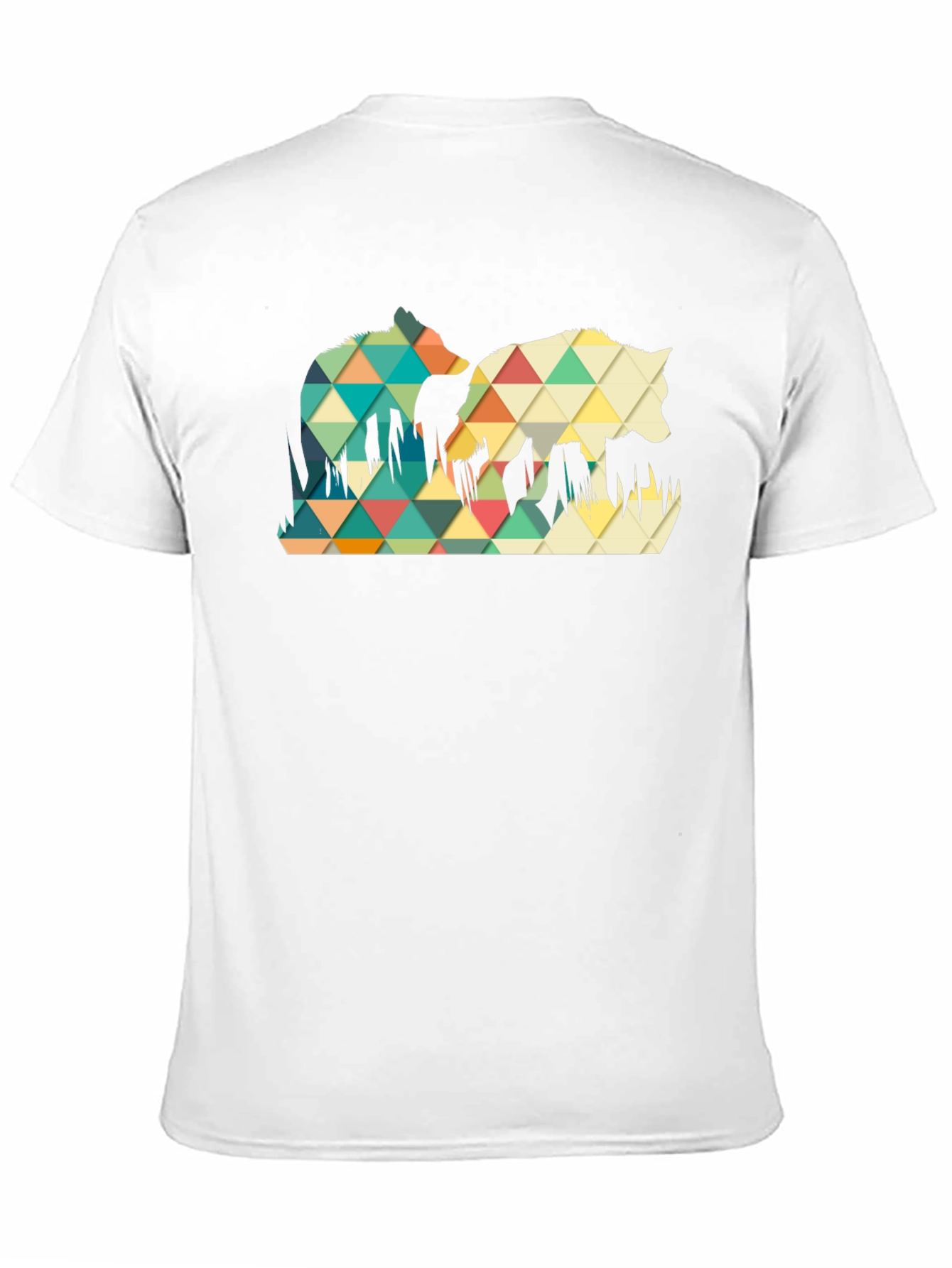 Geometric Wolf Graphic Tee
