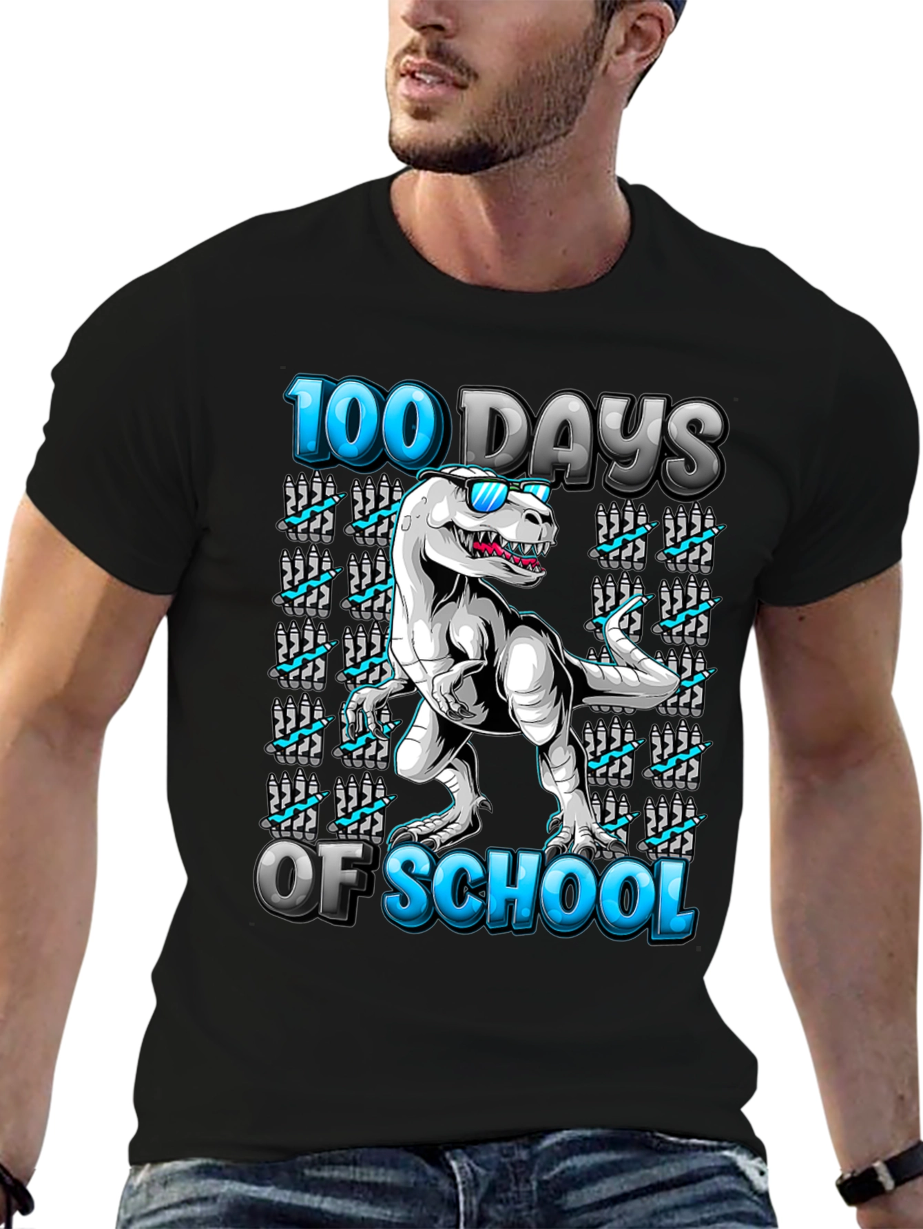 100 Days of School Dinosaur T-Shirt