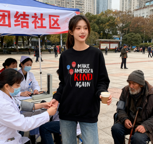 "Make America Kind Again" Gentle Patriotic Kindness Sweatshirt