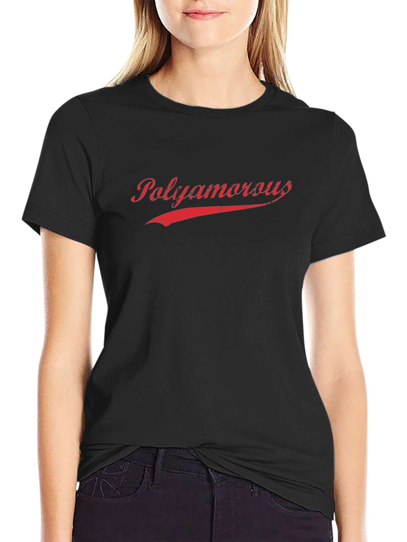 Polyamorous Graphic Tee - Black Cotton T-Shirt
