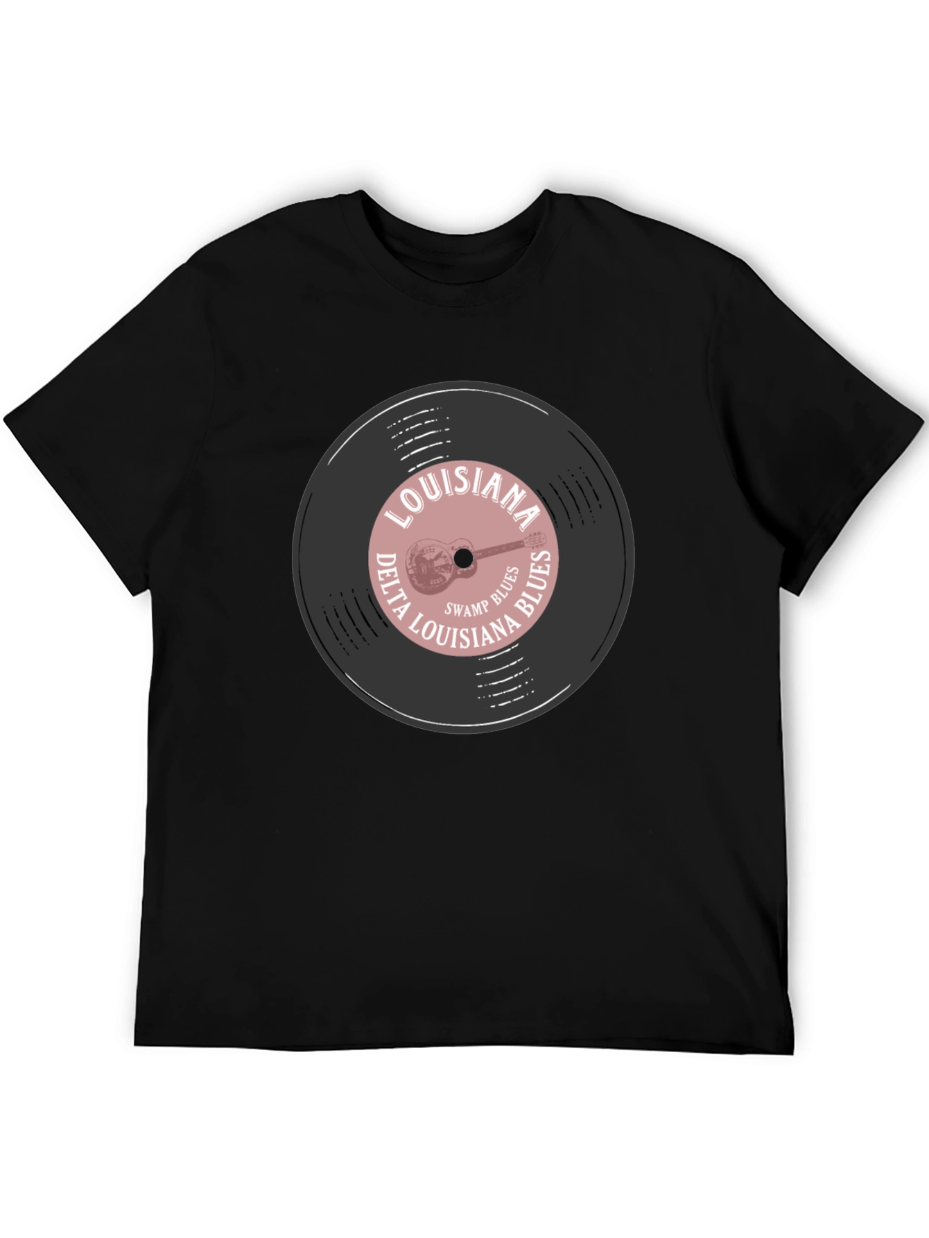 Louisiana Delta Blues Record Graphic T-Shirt