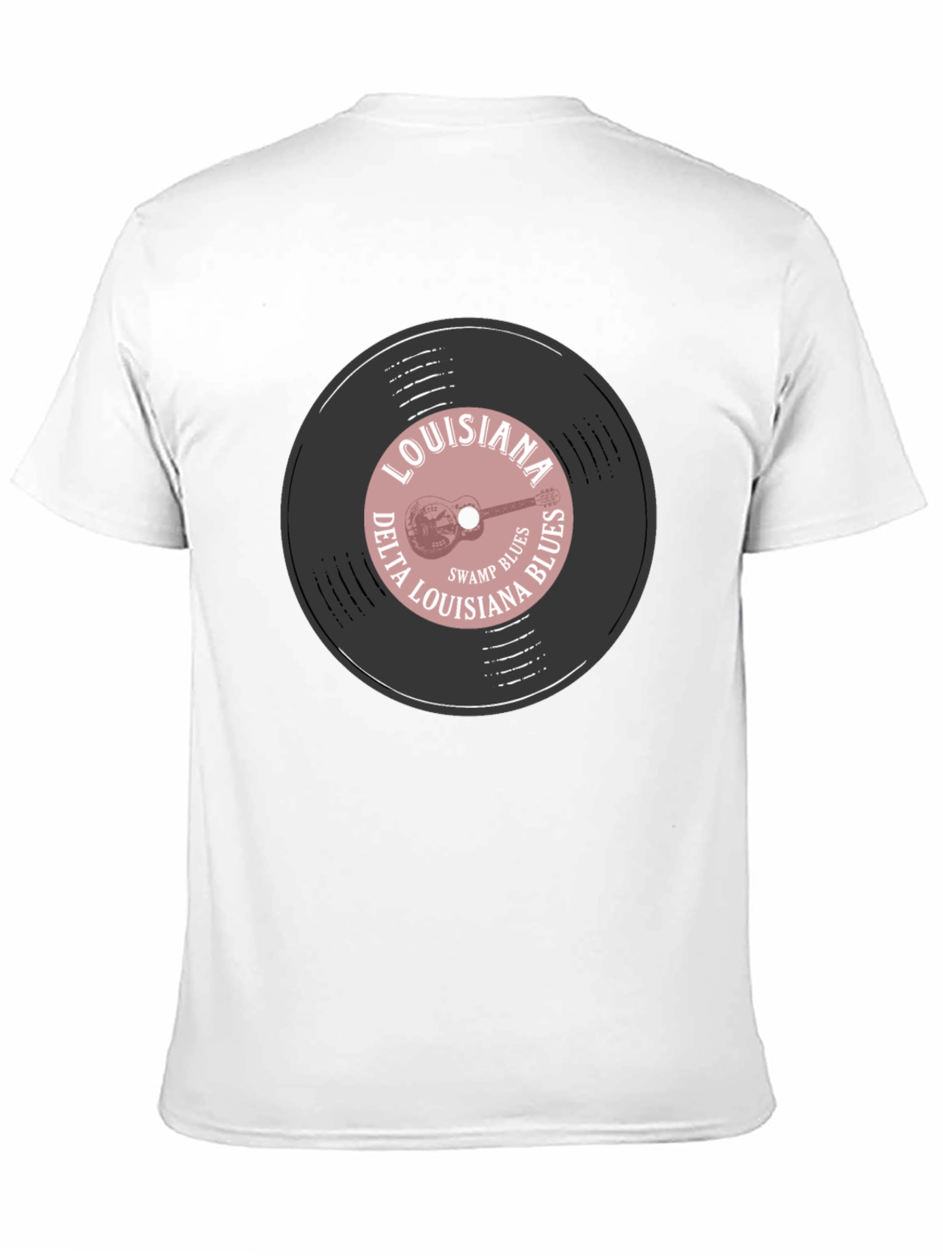 Louisiana Delta Blues Record Graphic T-Shirt