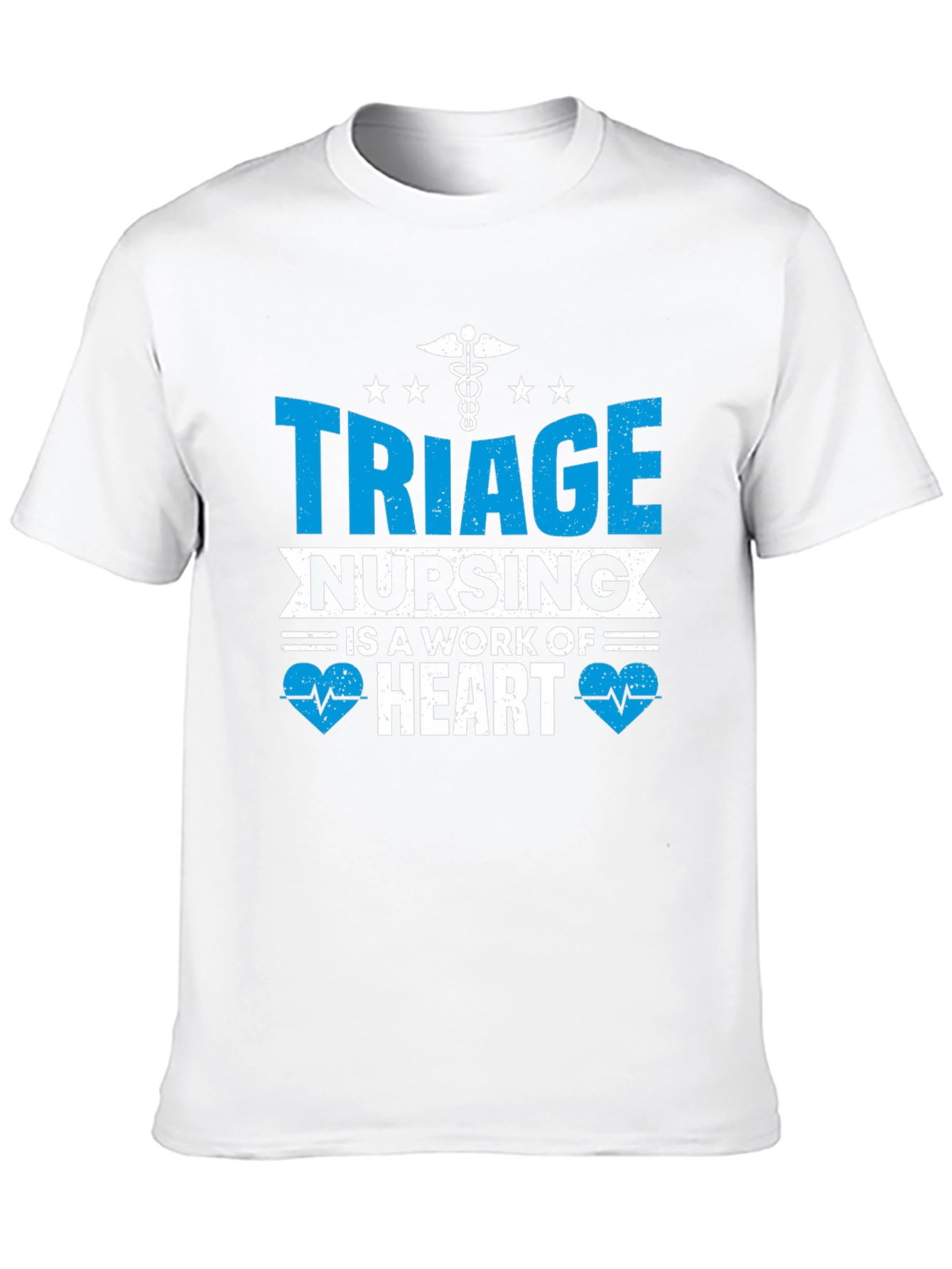 Triage Nursing Heart T-Shirt - Black Cotton Tee