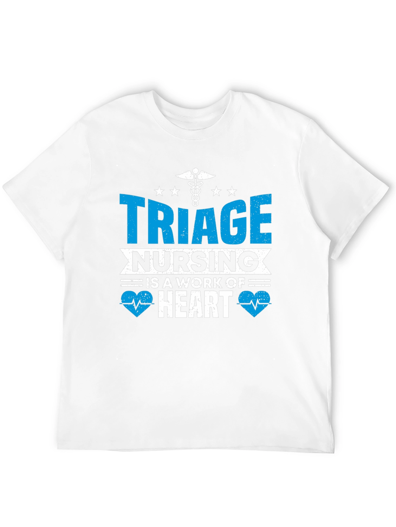 Triage Nursing Heart T-Shirt - Black Cotton Tee
