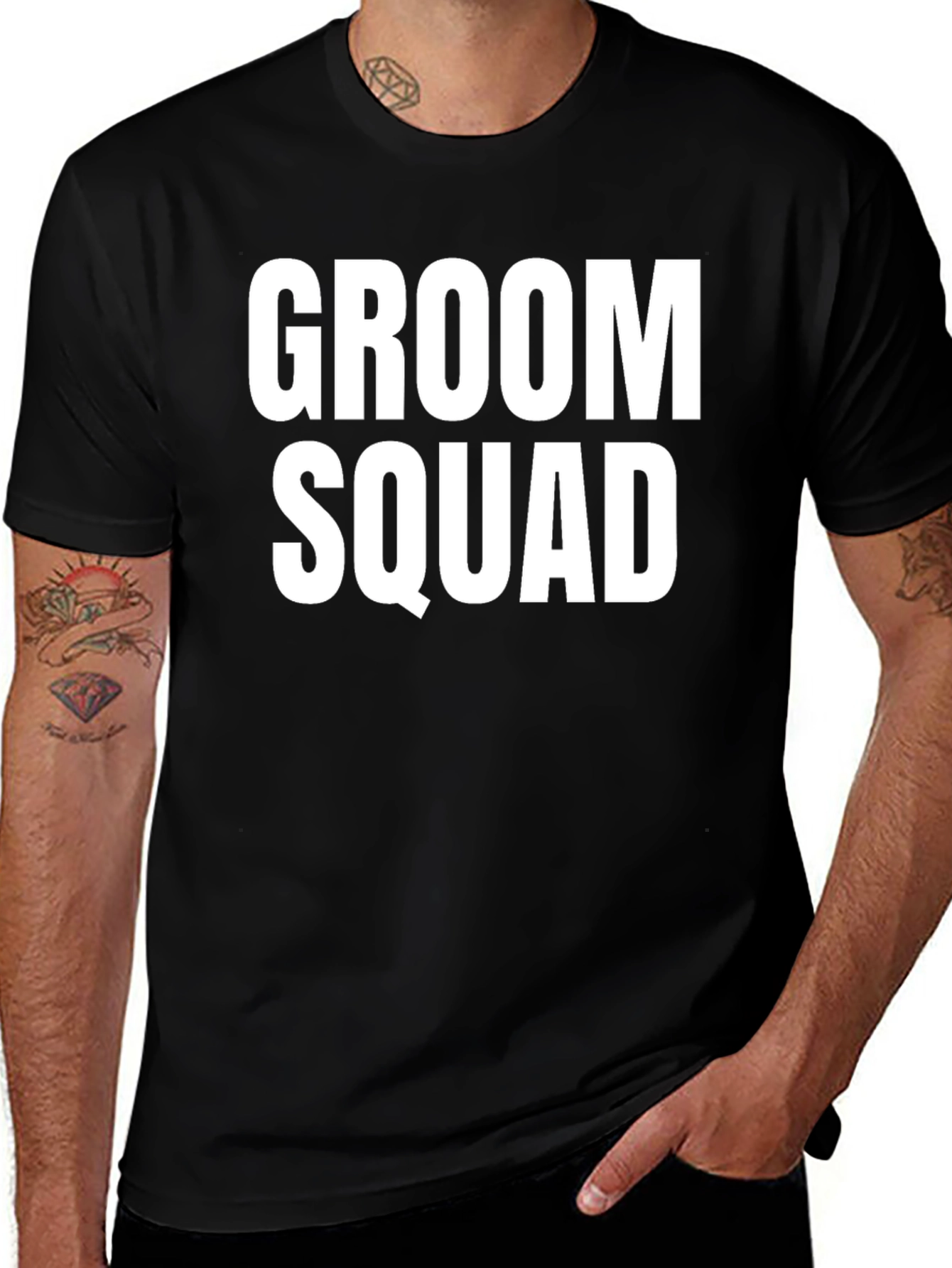 Groom Squad Graphic Tee - Black