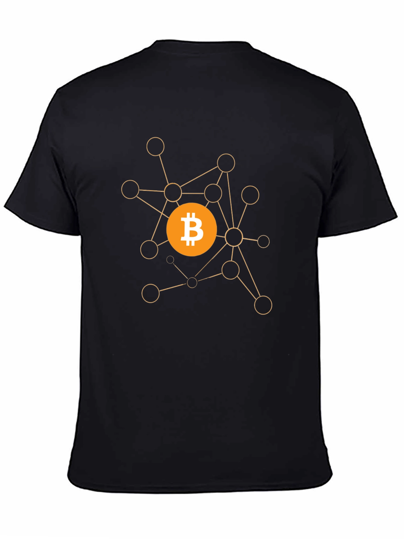 Bitcoin Crypto Network Black T-Shirt