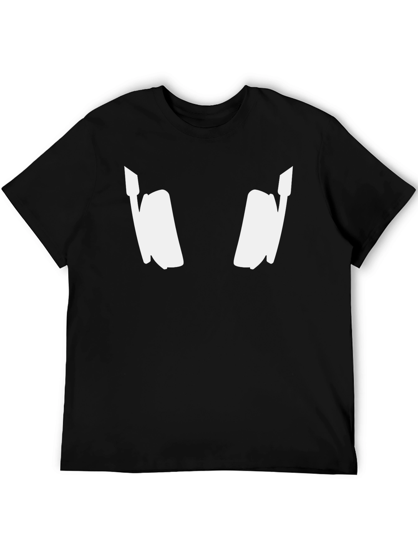 DJ Headphones Graphic Tee - Black Cotton Blend