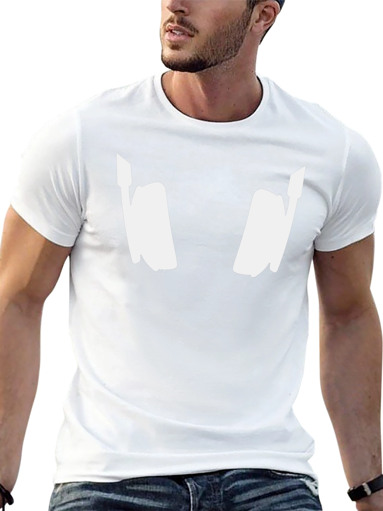 DJ Headphones Graphic Tee - Black Cotton Blend