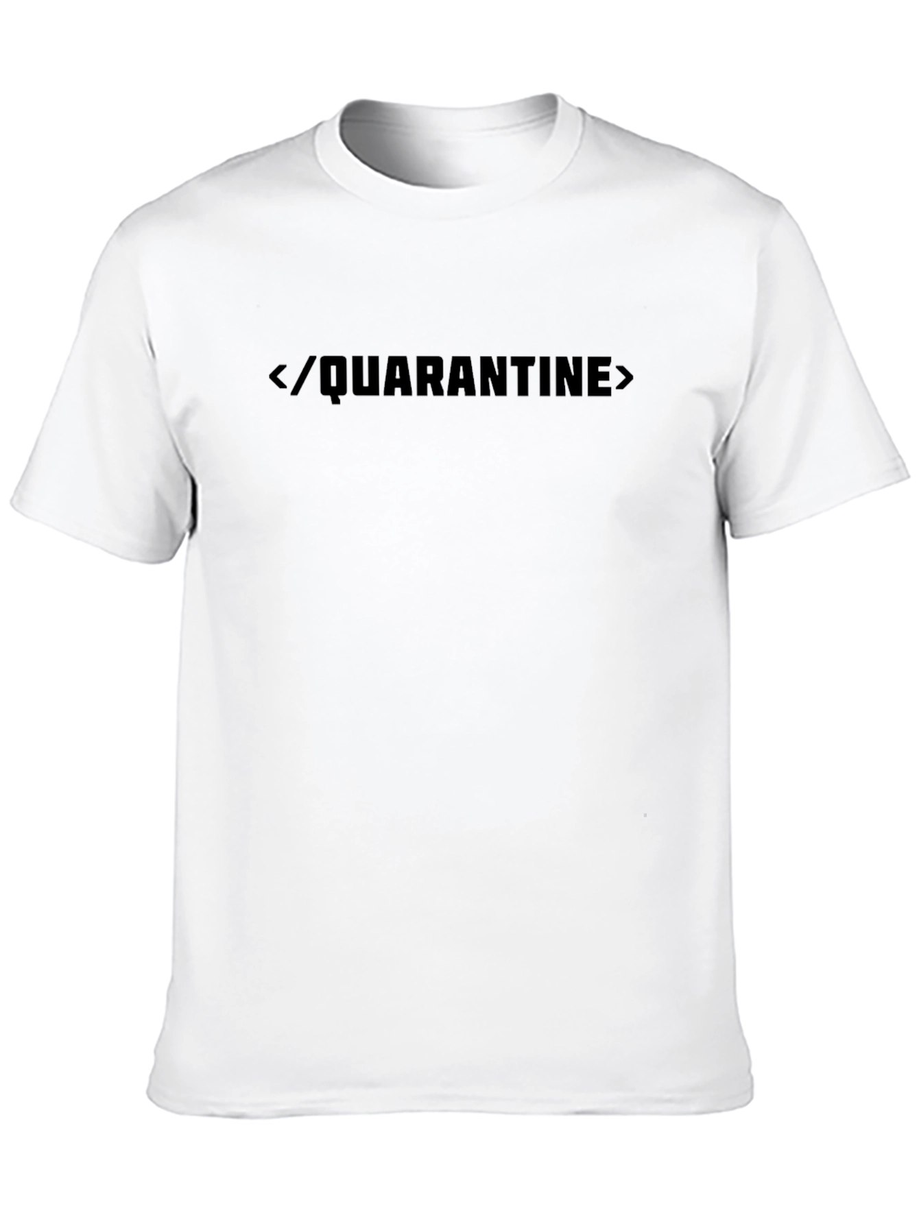 Quarantine Graphic Tee - Funny Coder T-Shirt