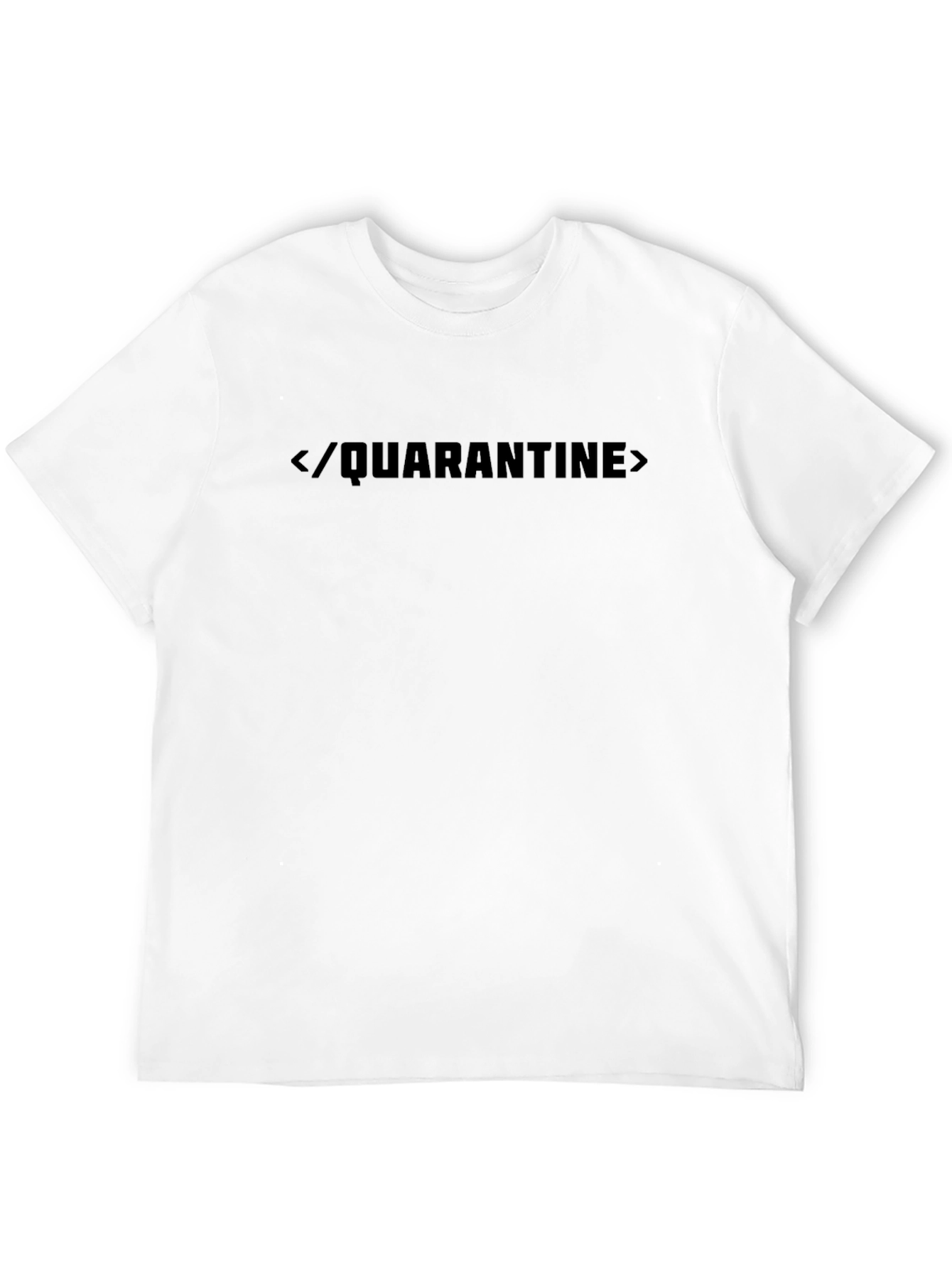 Quarantine Graphic Tee - Funny Coder T-Shirt