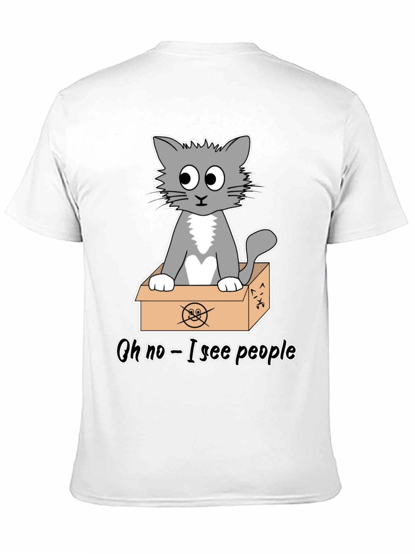 Cat in a Box T-Shirt - Funny Graphic Tee