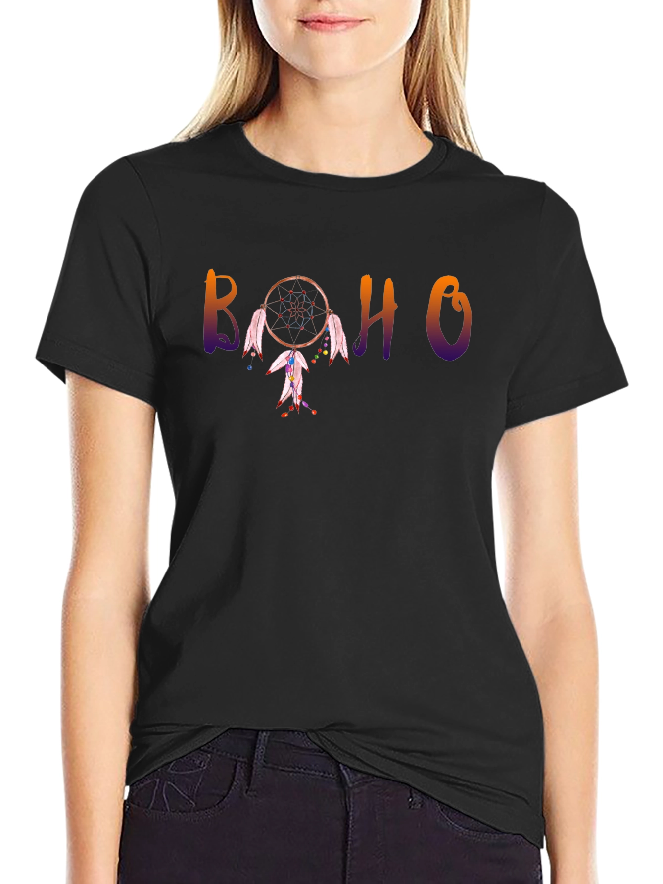 Boho Dreamcatcher Graphic Tee - Stylish Comfort