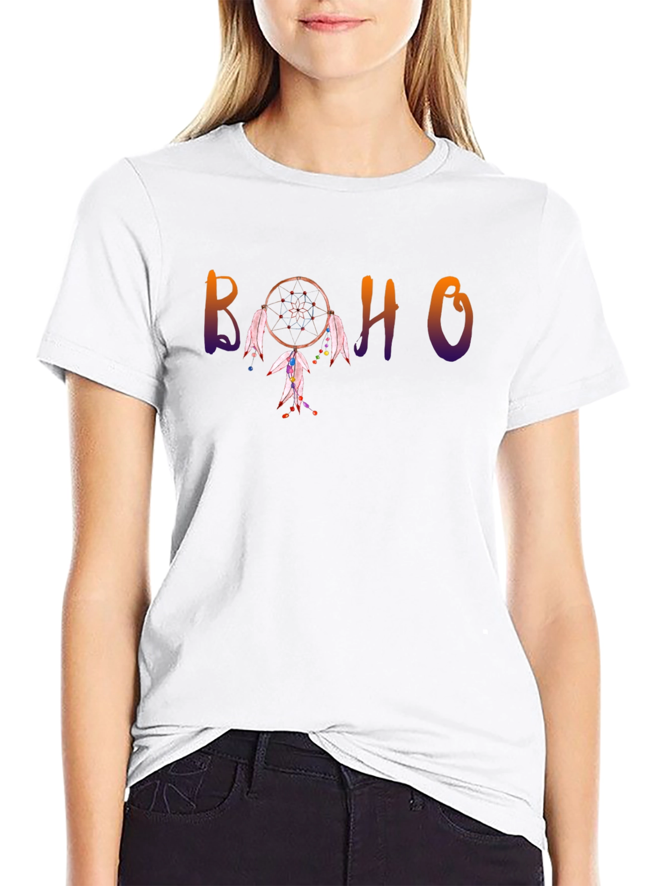 Boho Dreamcatcher Graphic Tee - Stylish Comfort