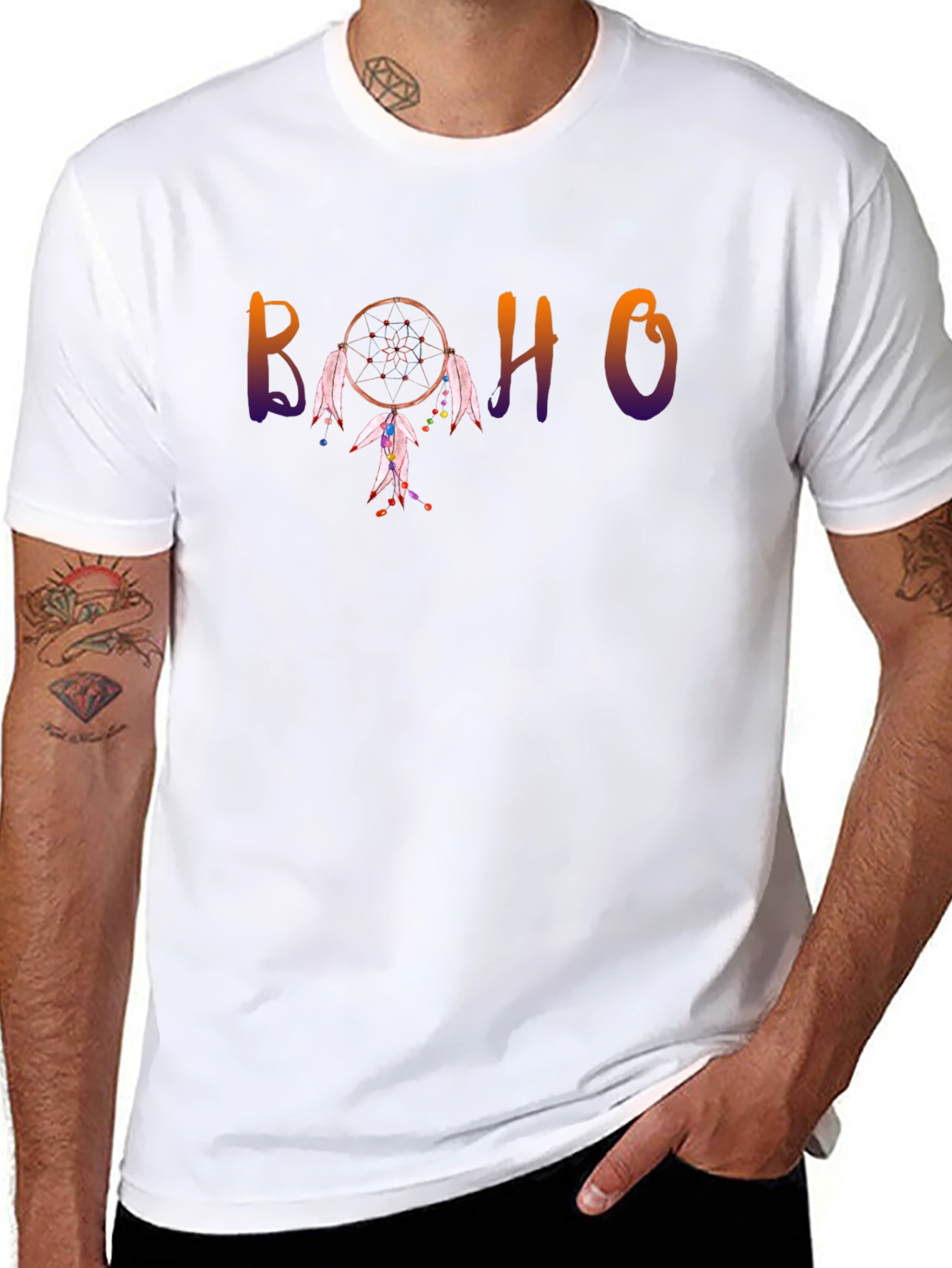 Boho Dreamcatcher Graphic Tee - Stylish Comfort