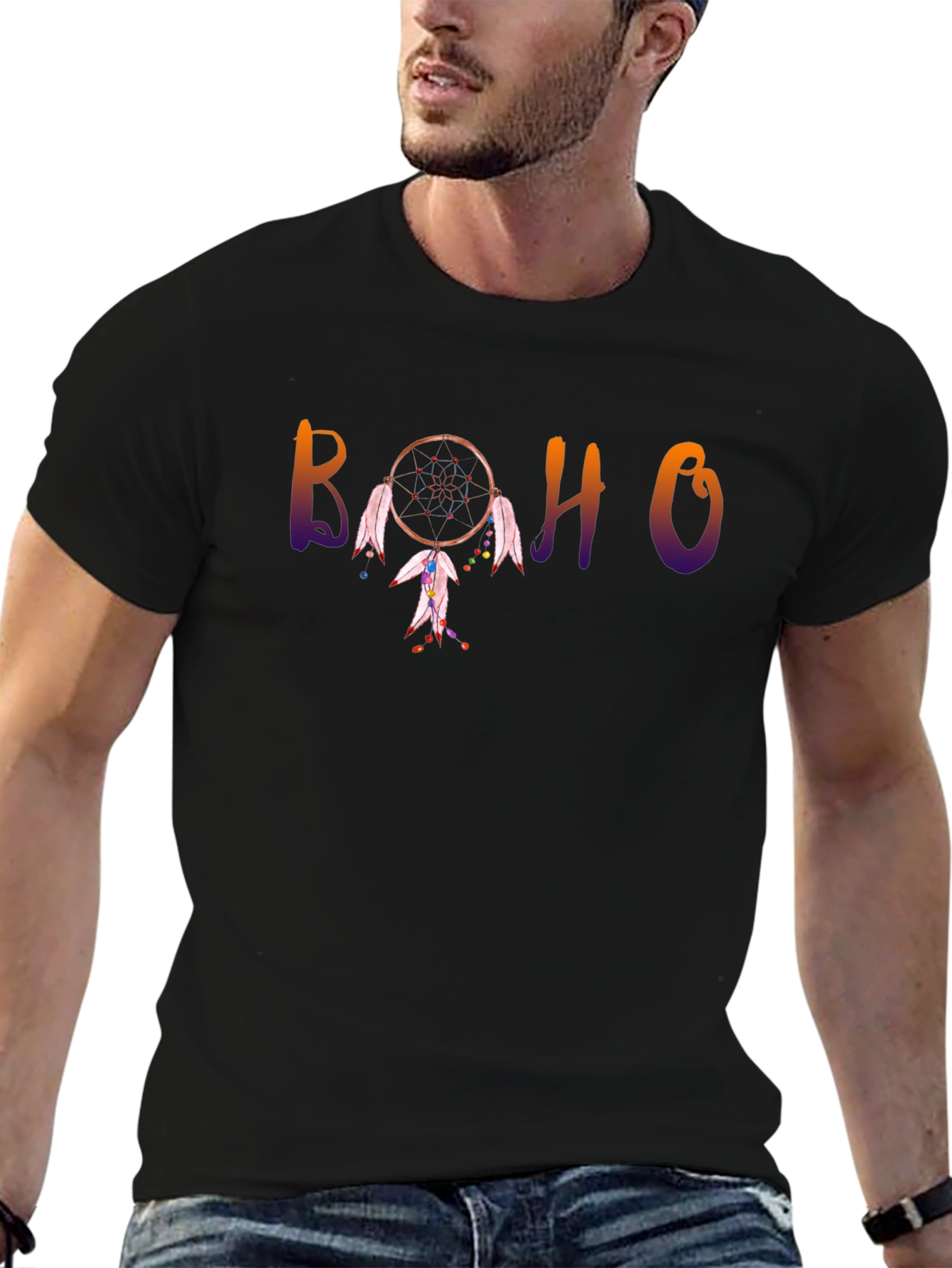 Boho Dreamcatcher Graphic Tee - Stylish Comfort