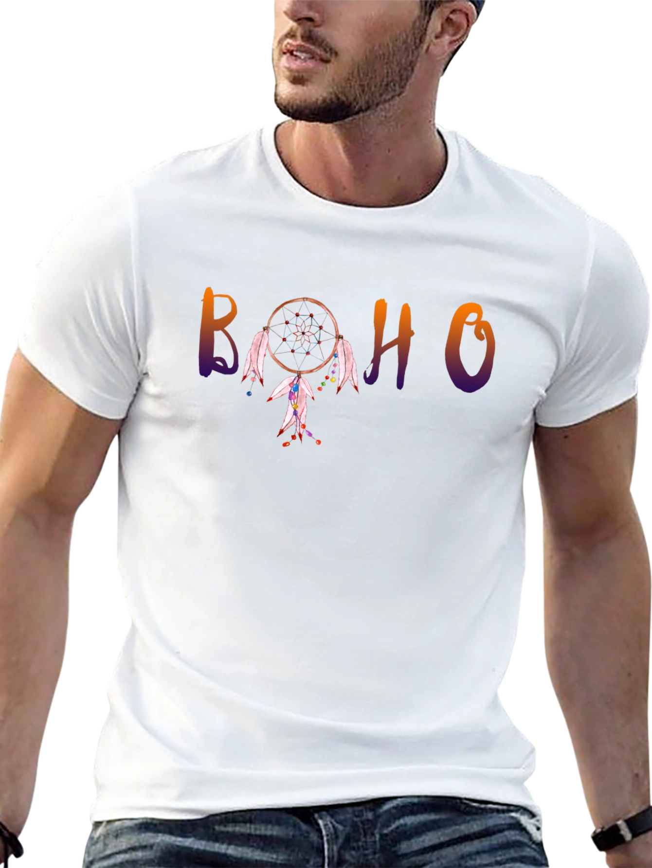 Boho Dreamcatcher Graphic Tee - Stylish Comfort