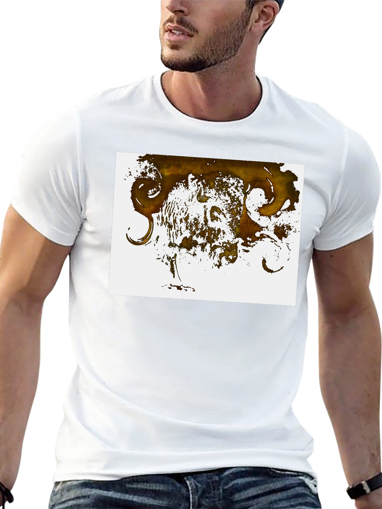 Abstract Art Black T-Shirt - Unique Design