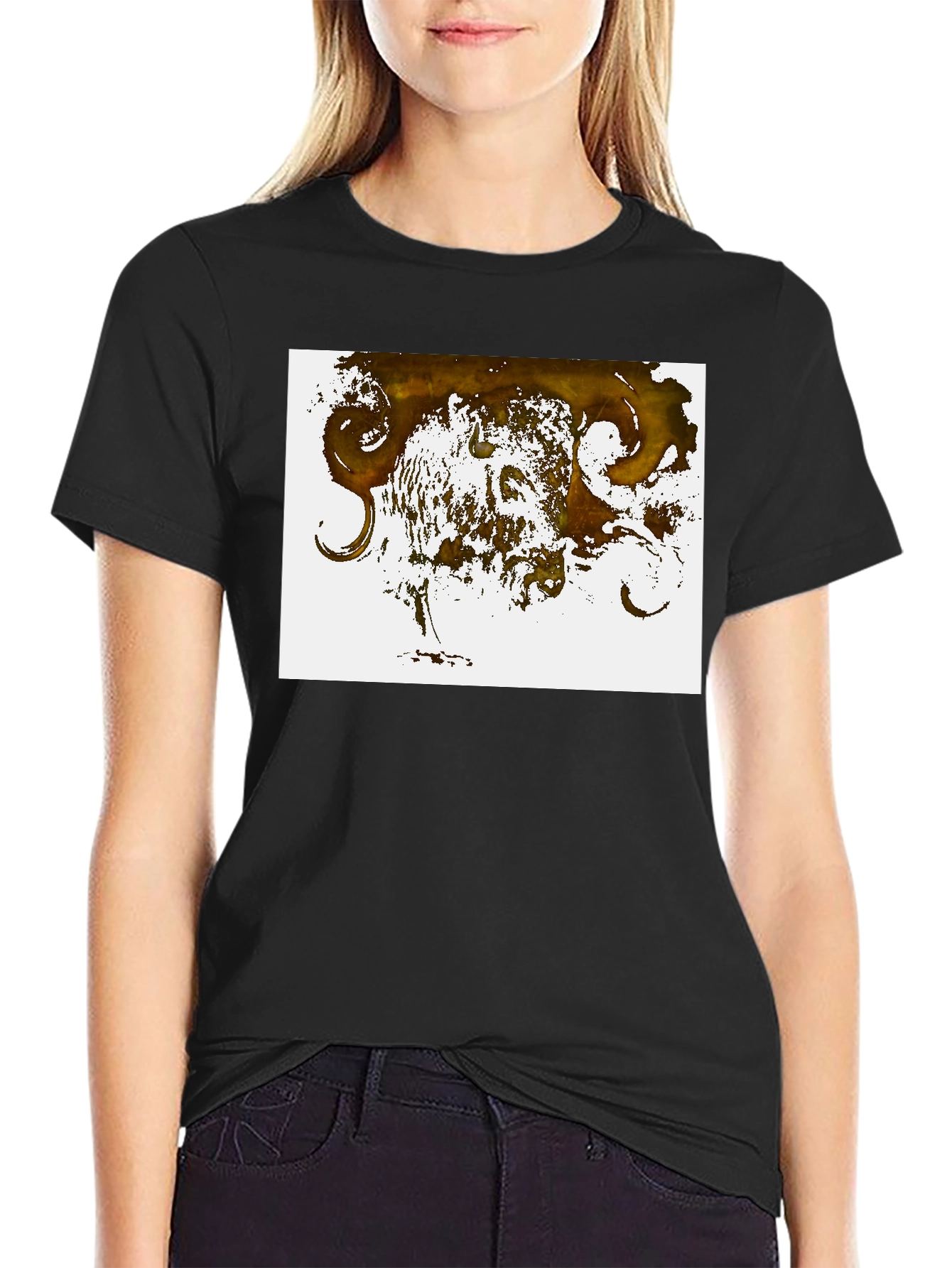 Abstract Art Black T-Shirt - Unique Design