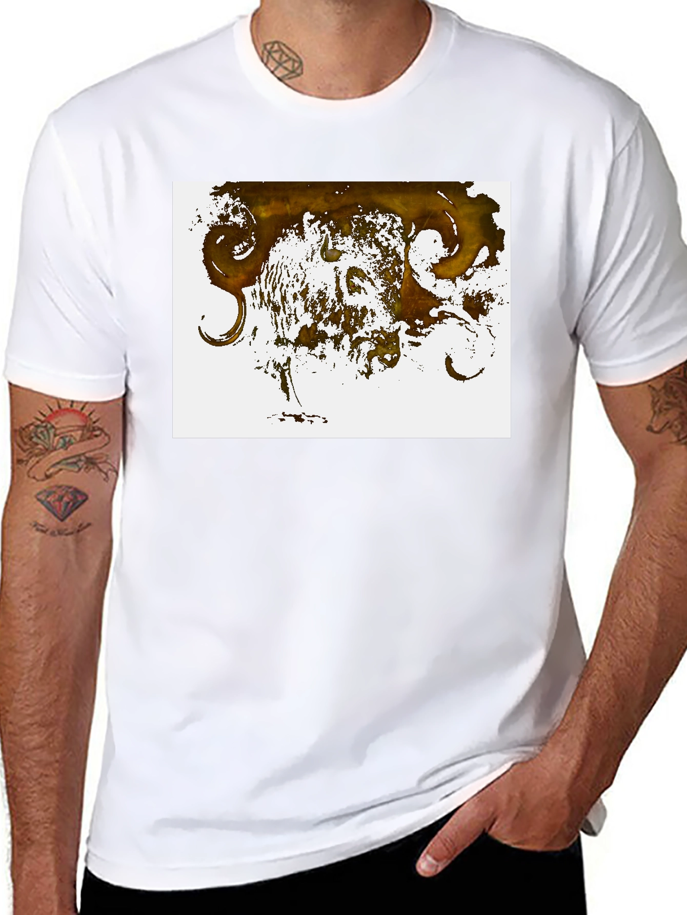 Abstract Art Black T-Shirt - Unique Design