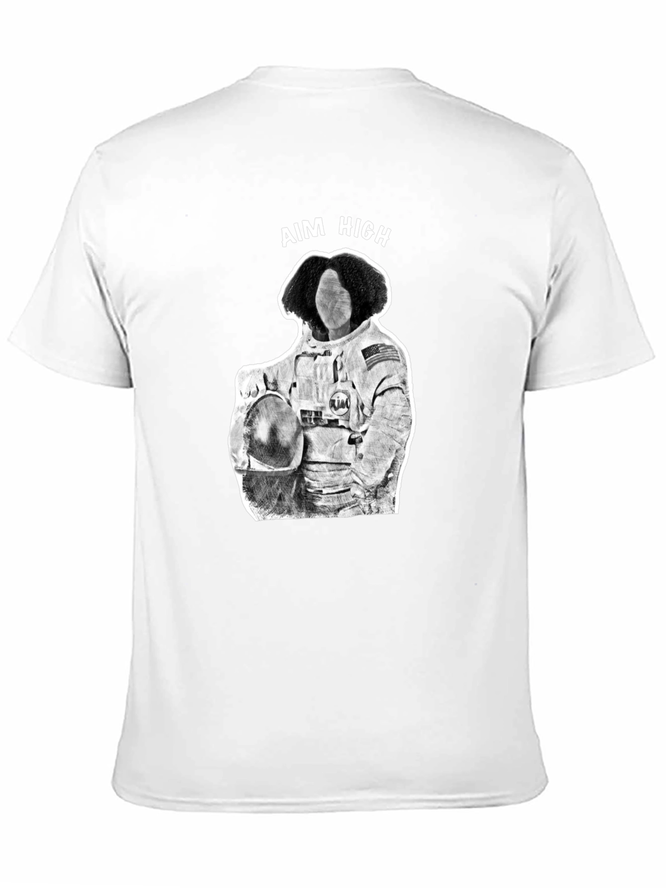 Aim High Astronaut Graphic Tee - Black