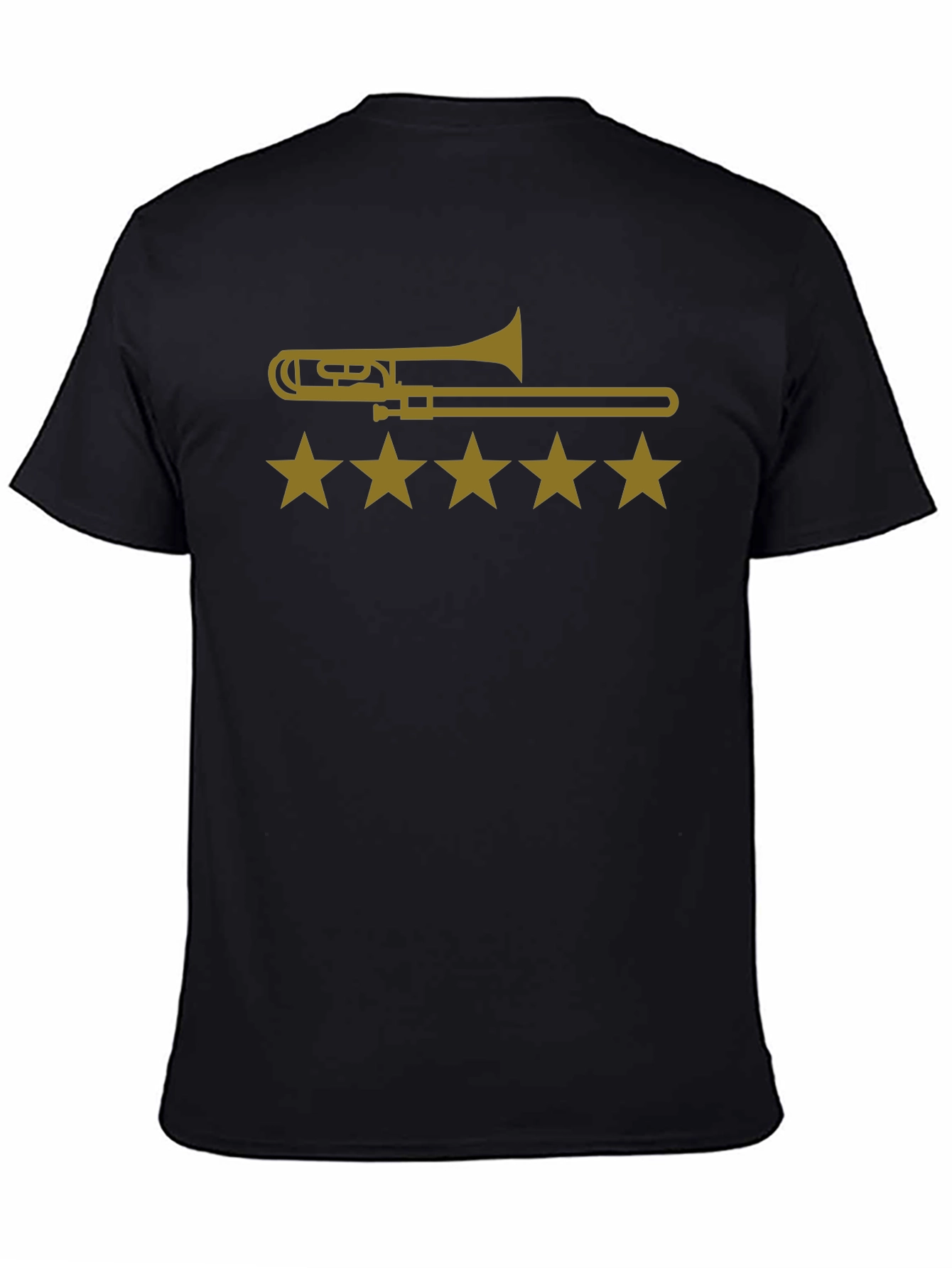 Trombone Star Rating Graphic Tee - Black