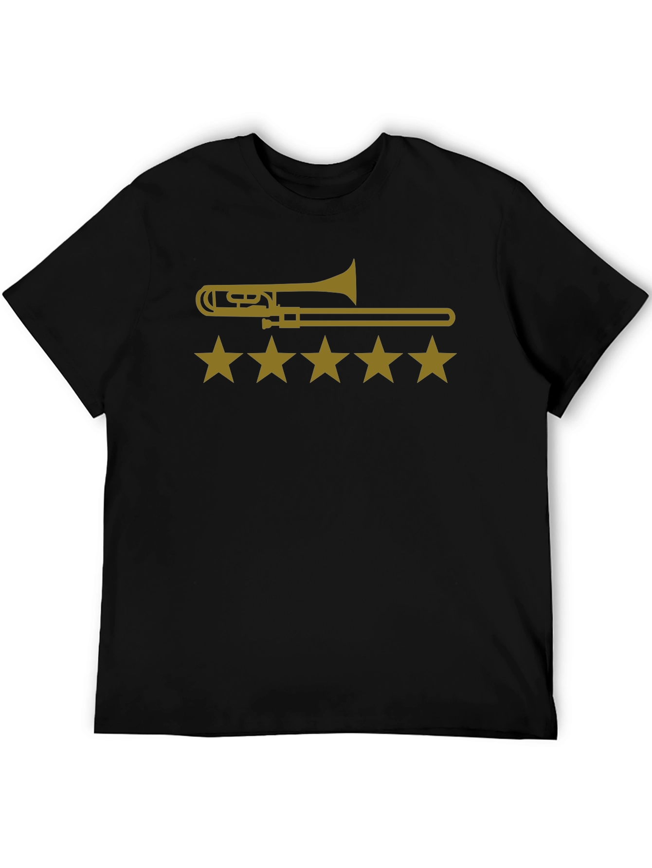Trombone Star Rating Graphic Tee - Black