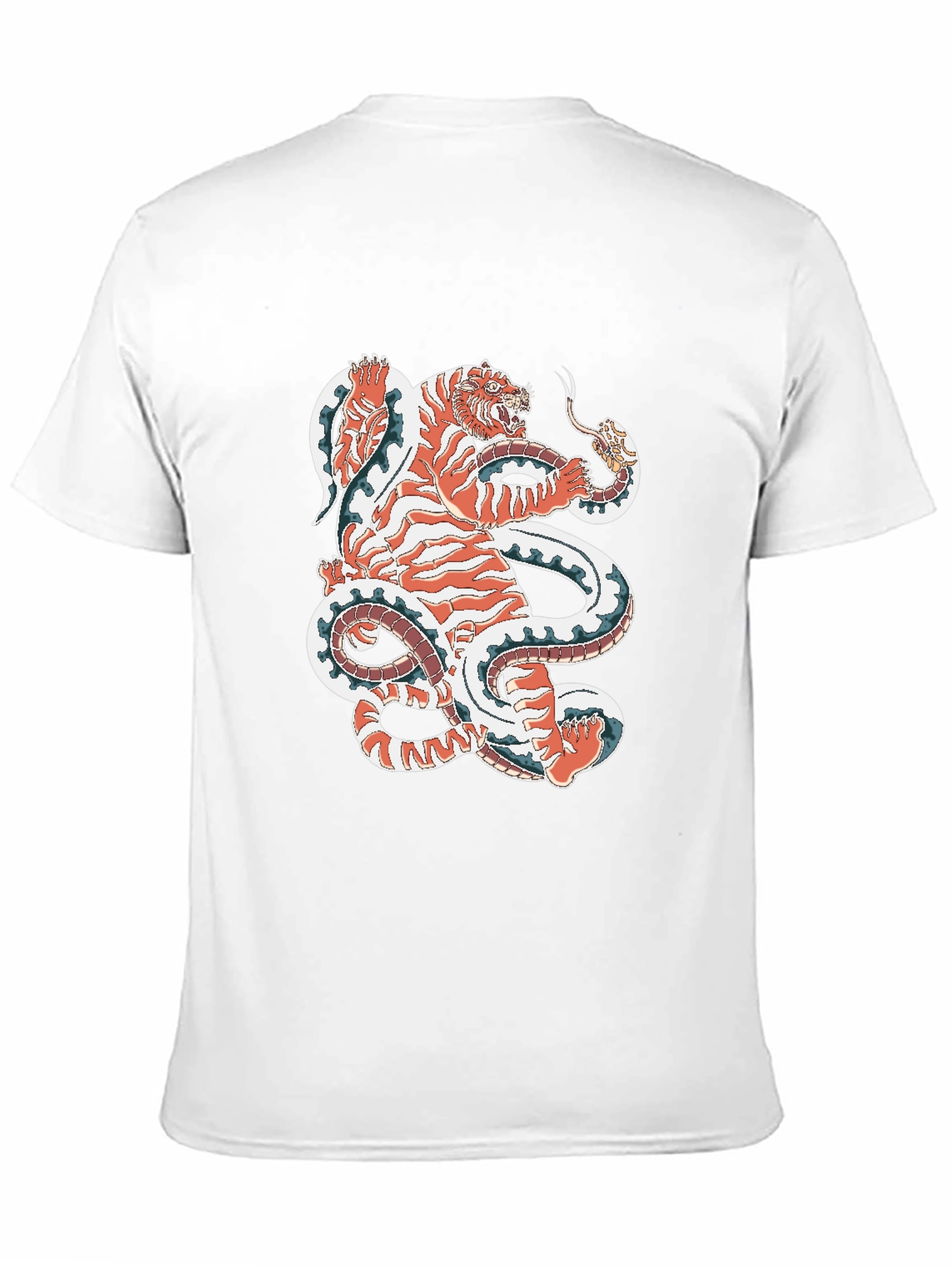 Tiger vs Snake Graphic Tee - Unique Design!