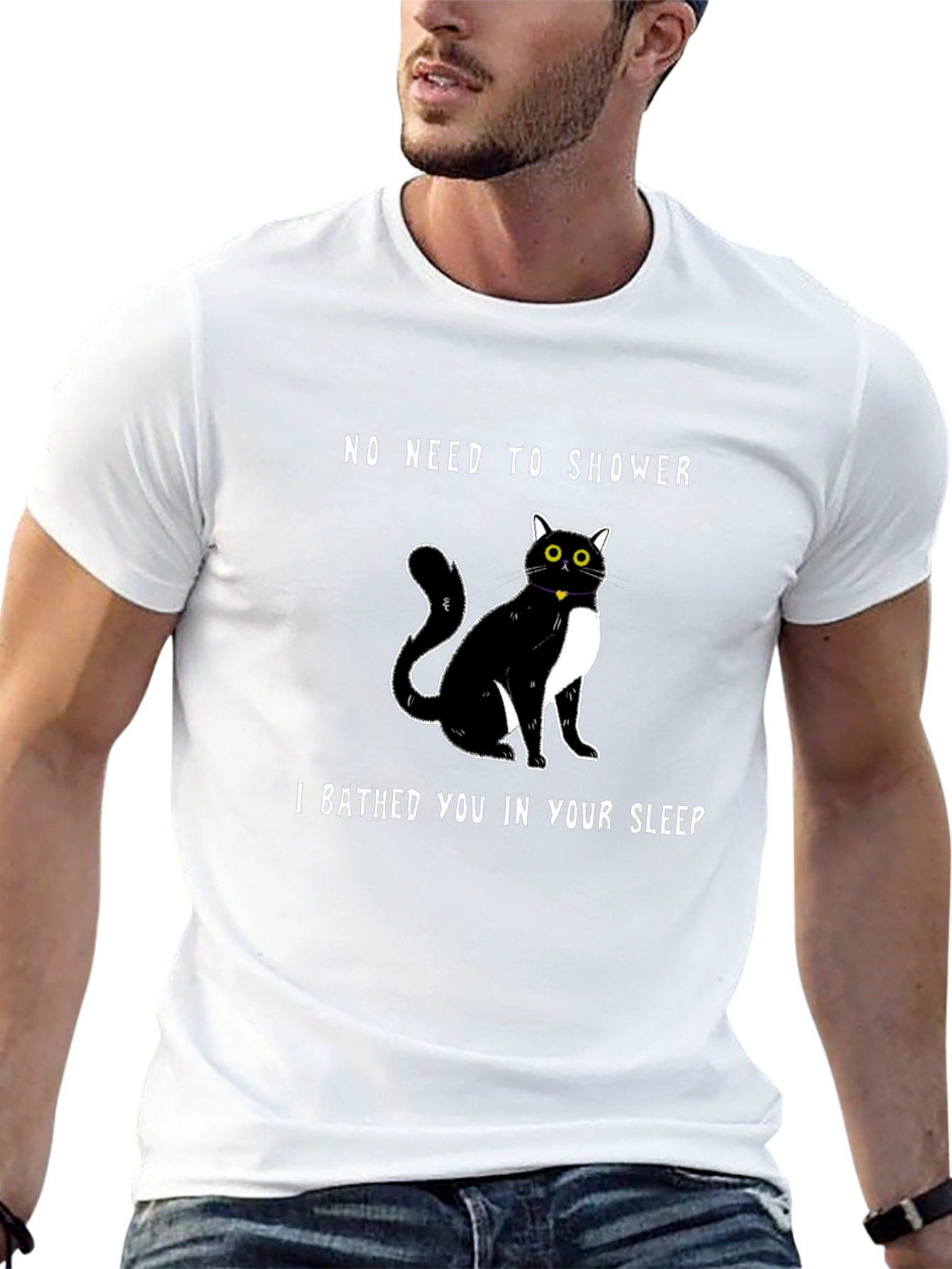 Funny Cat Bathed You T-Shirt