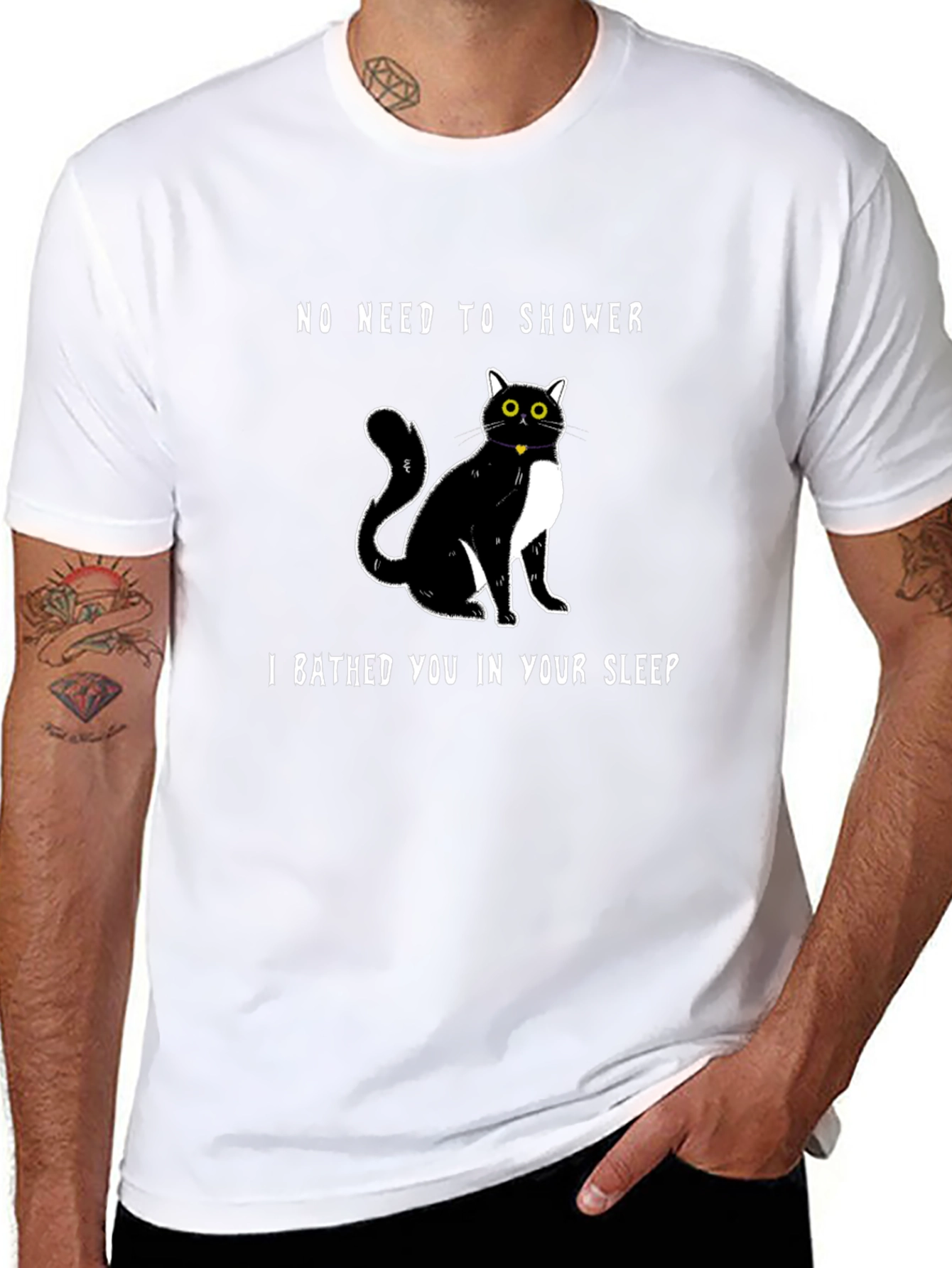 Funny Cat Bathed You T-Shirt
