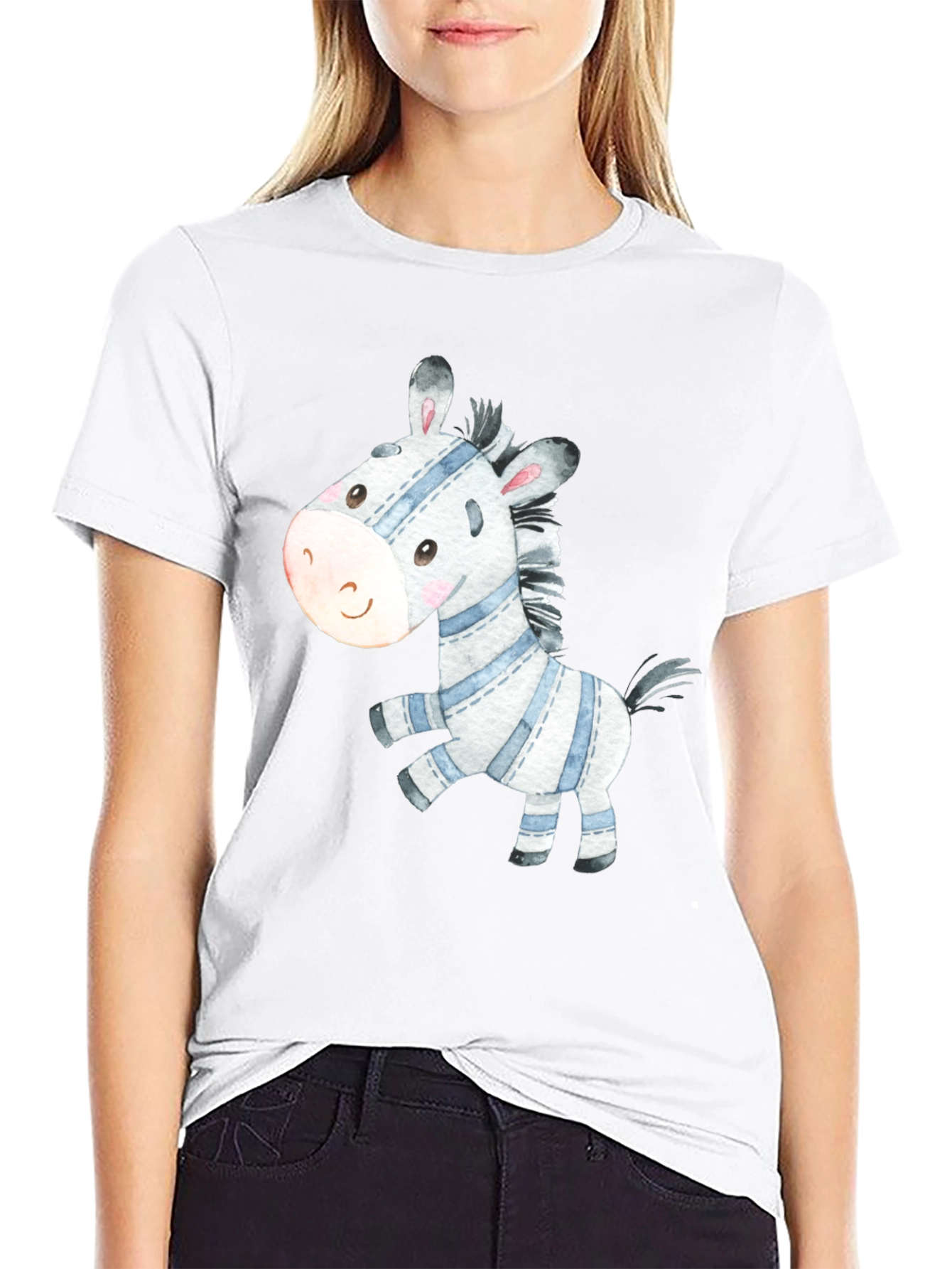 Cute Zebra Graphic Tee - Stylish Casual Wear