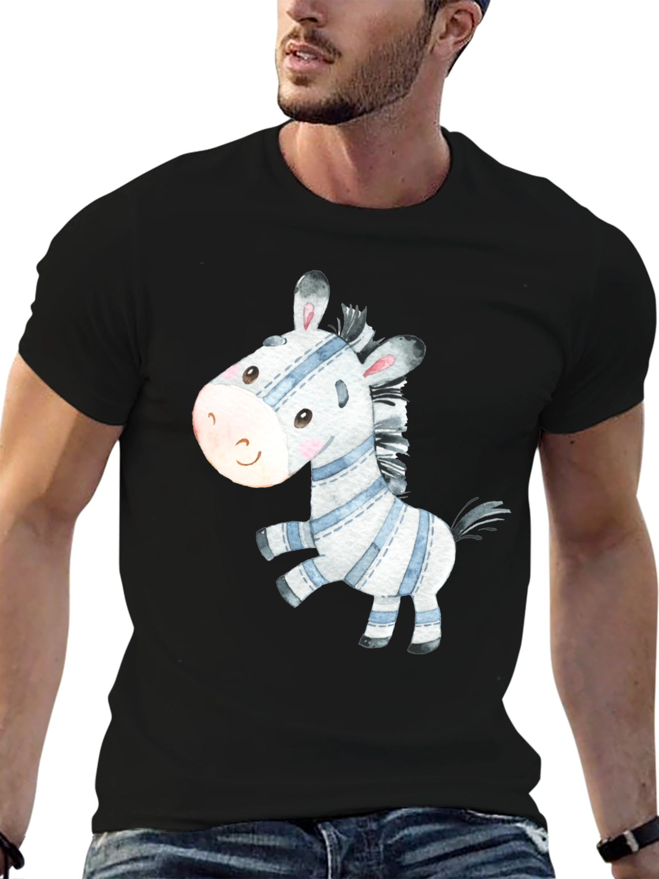 Cute Zebra Graphic Tee - Stylish Casual Wear