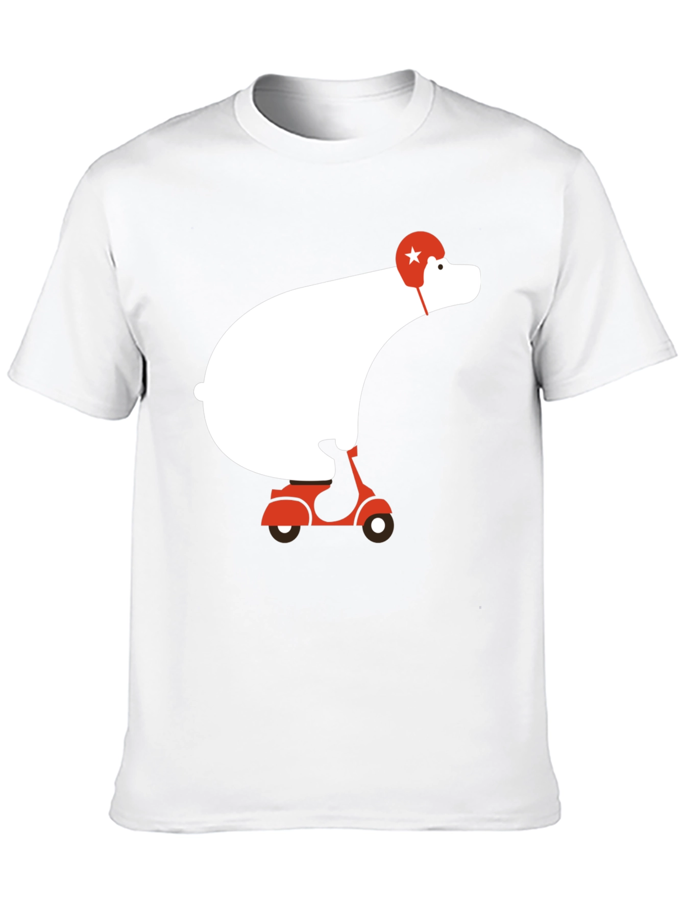 Bear on Scooter Graphic Tee - Cool Casual Style