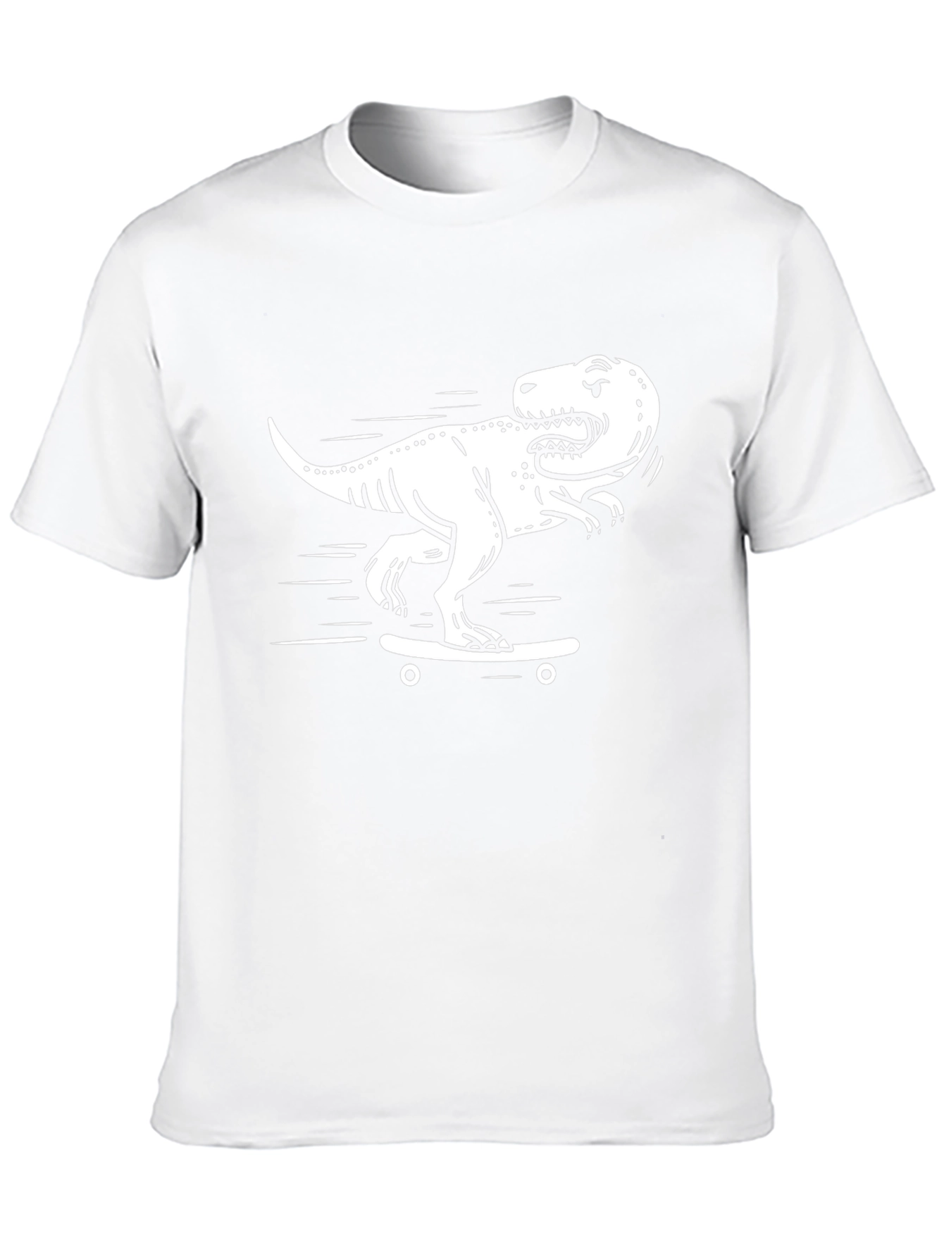 Dino Skate T-Shirt - Black Cotton Graphic Tee