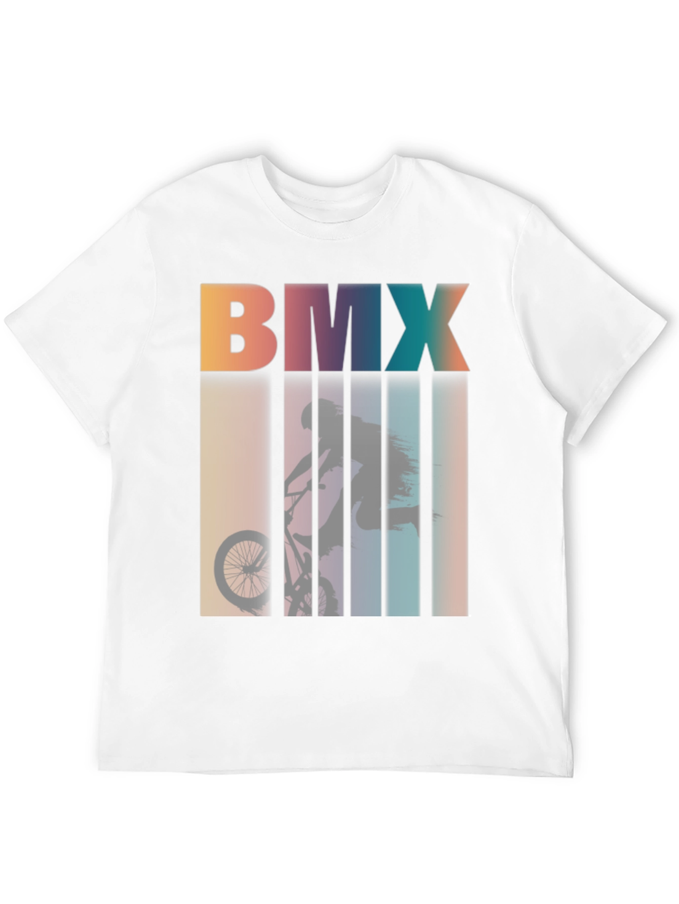 BMX Silhouette Graphic Tee - Retro Style