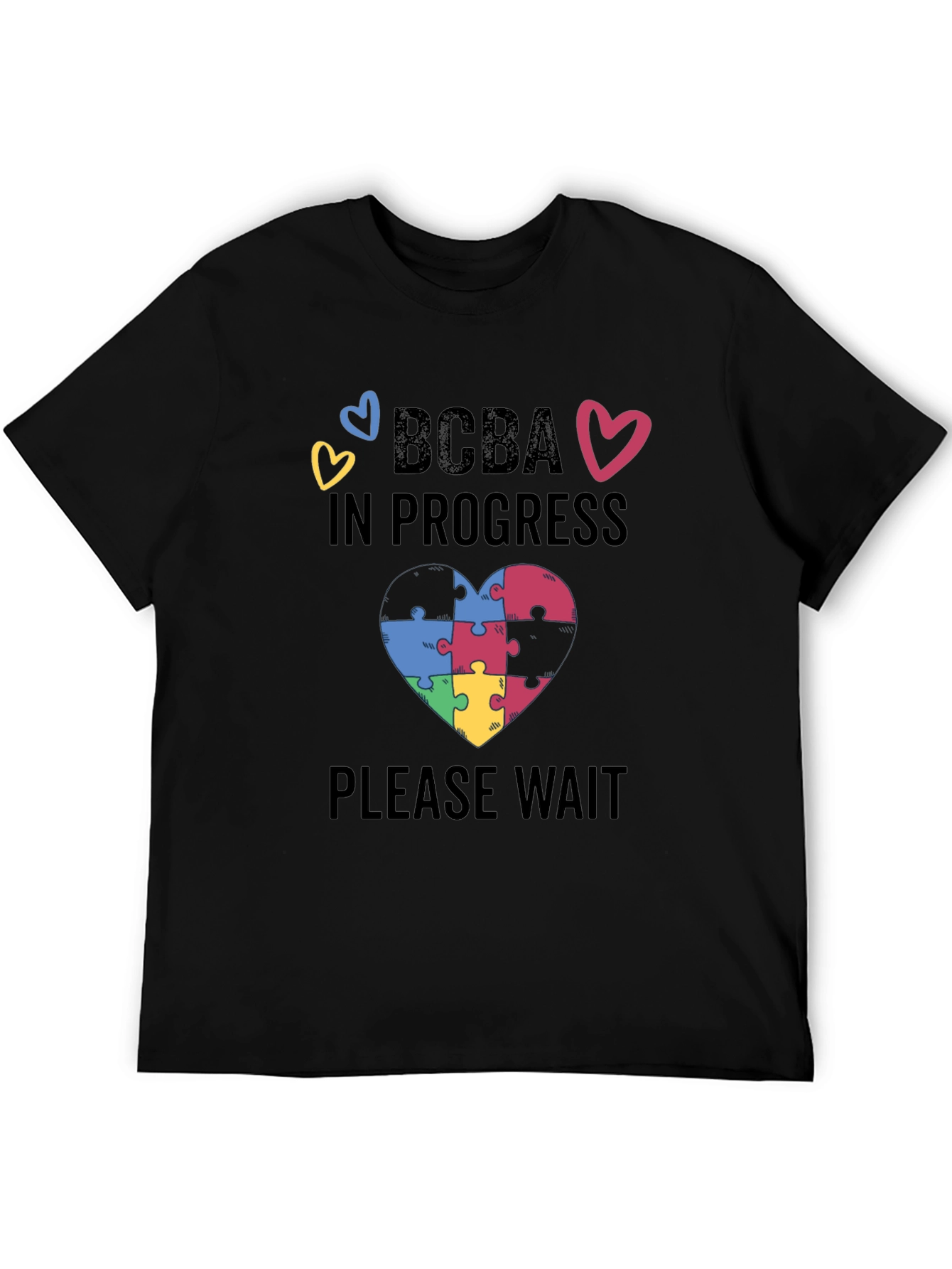 BCBA in Progress Puzzle Heart Tee