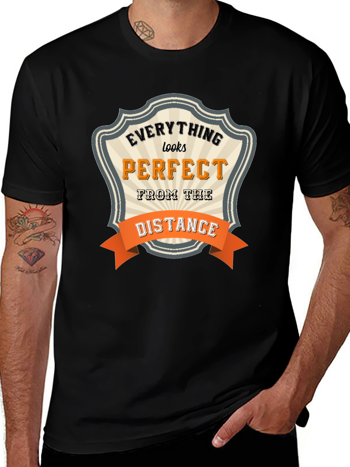 Everything Looks Perfect Black T-Shirt