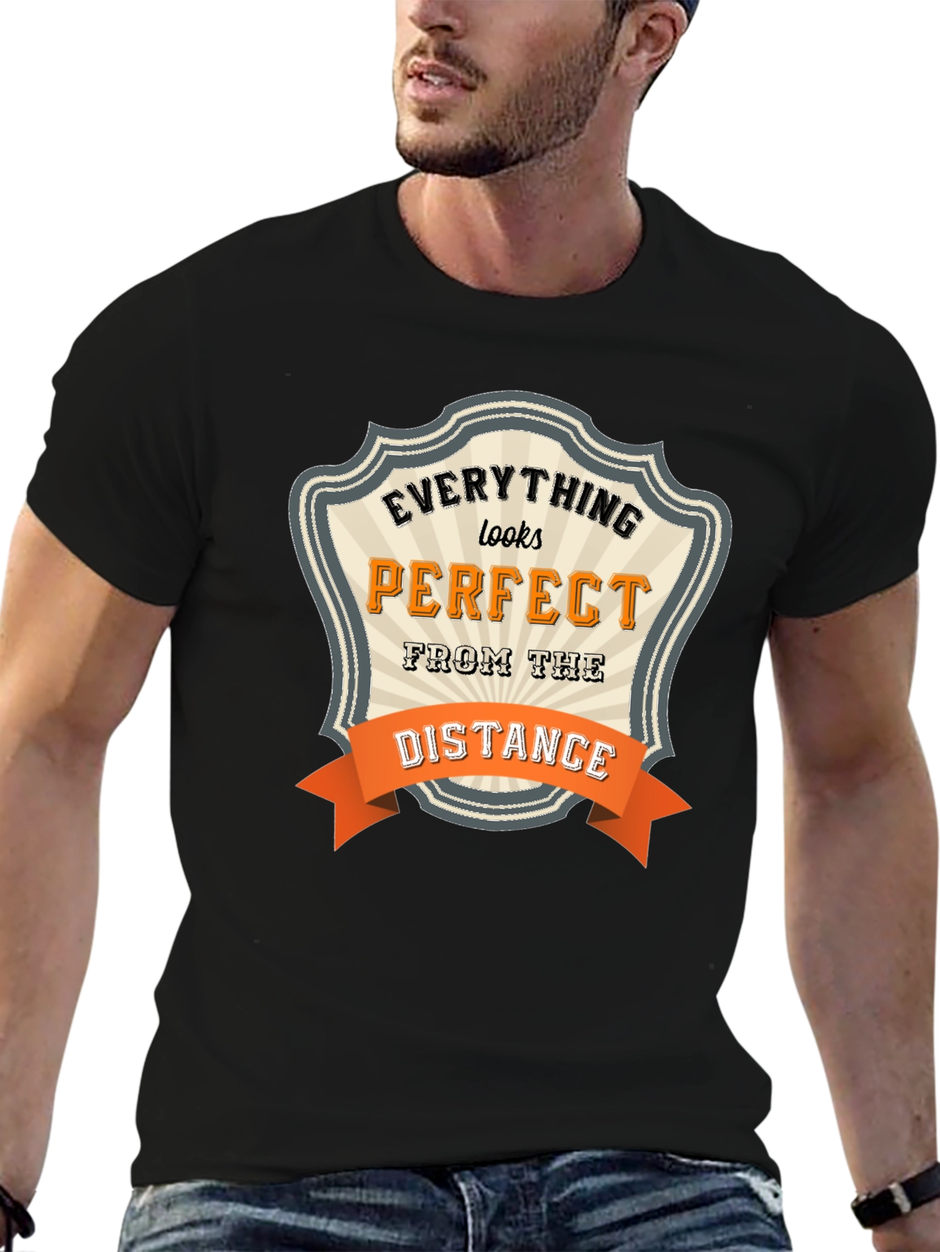 Everything Looks Perfect Black T-Shirt