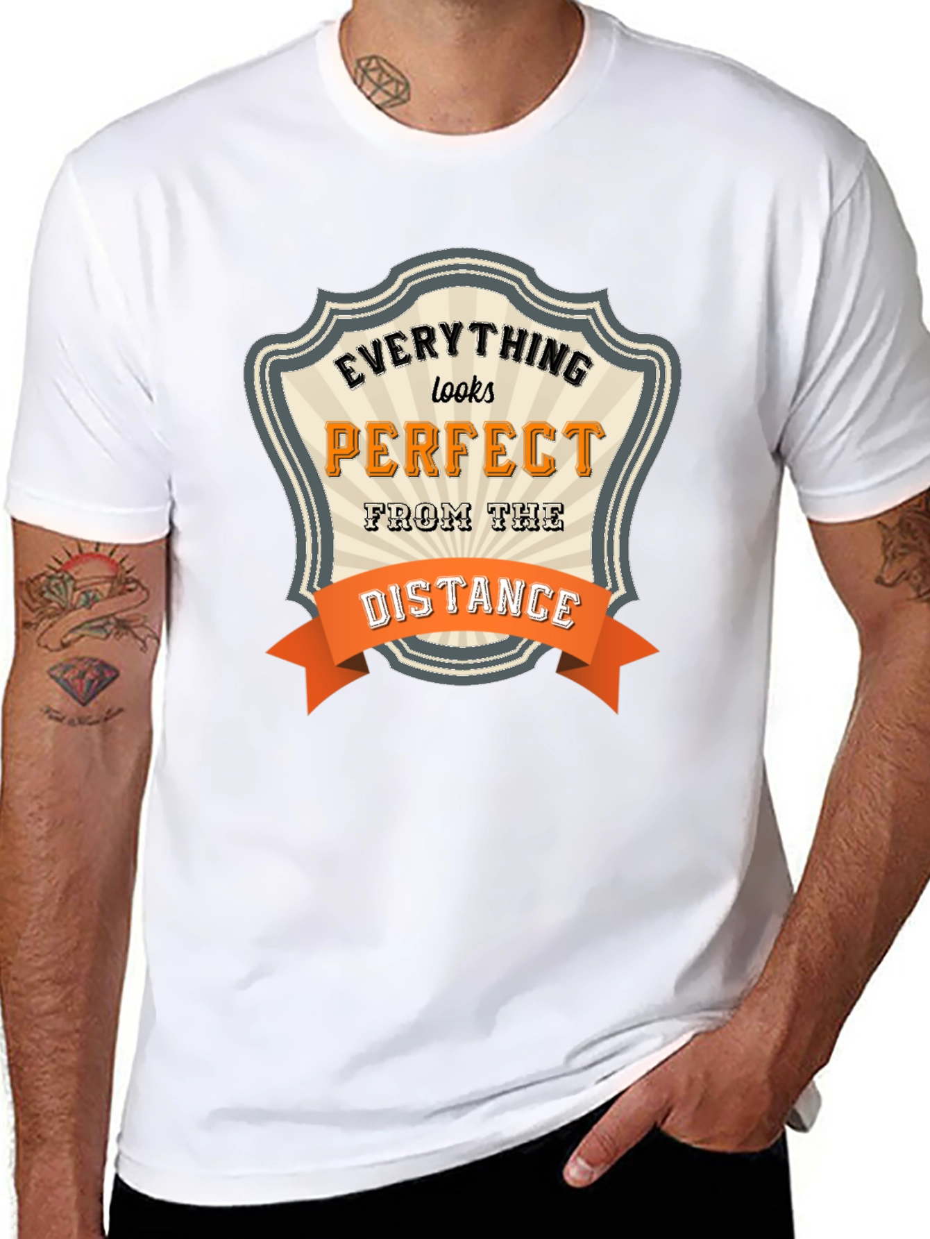 Everything Looks Perfect Black T-Shirt