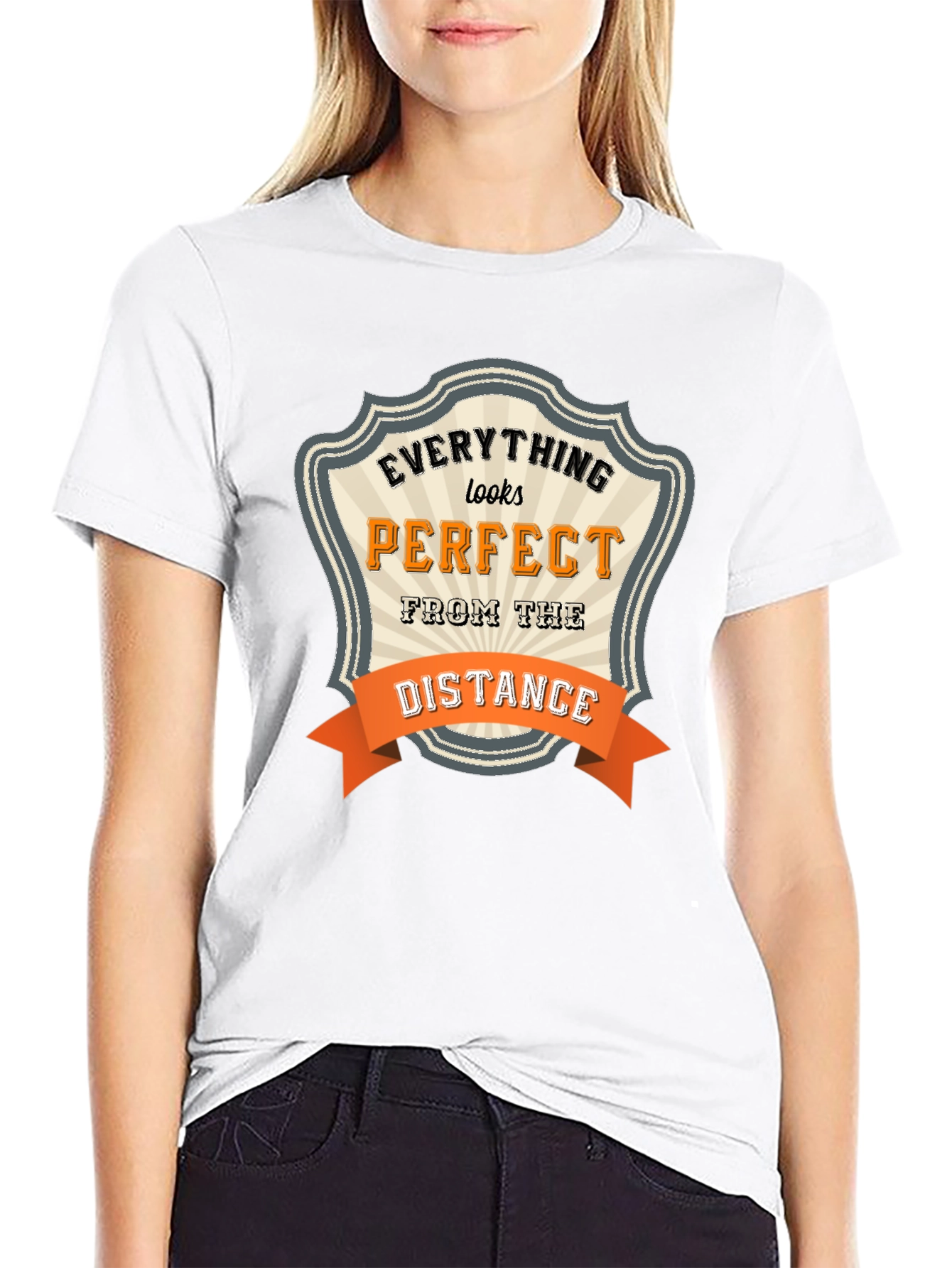 Everything Looks Perfect Black T-Shirt