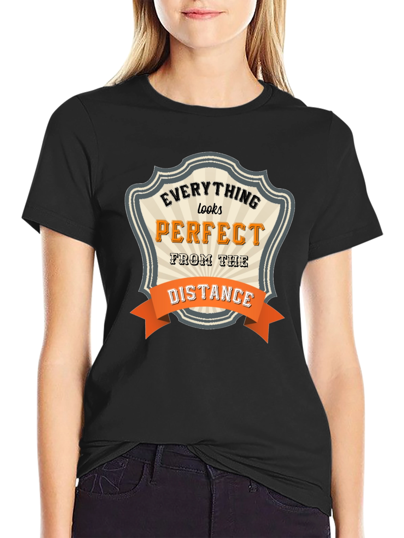 Everything Looks Perfect Black T-Shirt