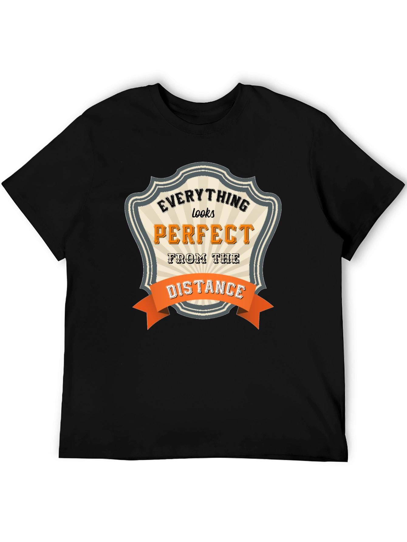 Everything Looks Perfect Black T-Shirt